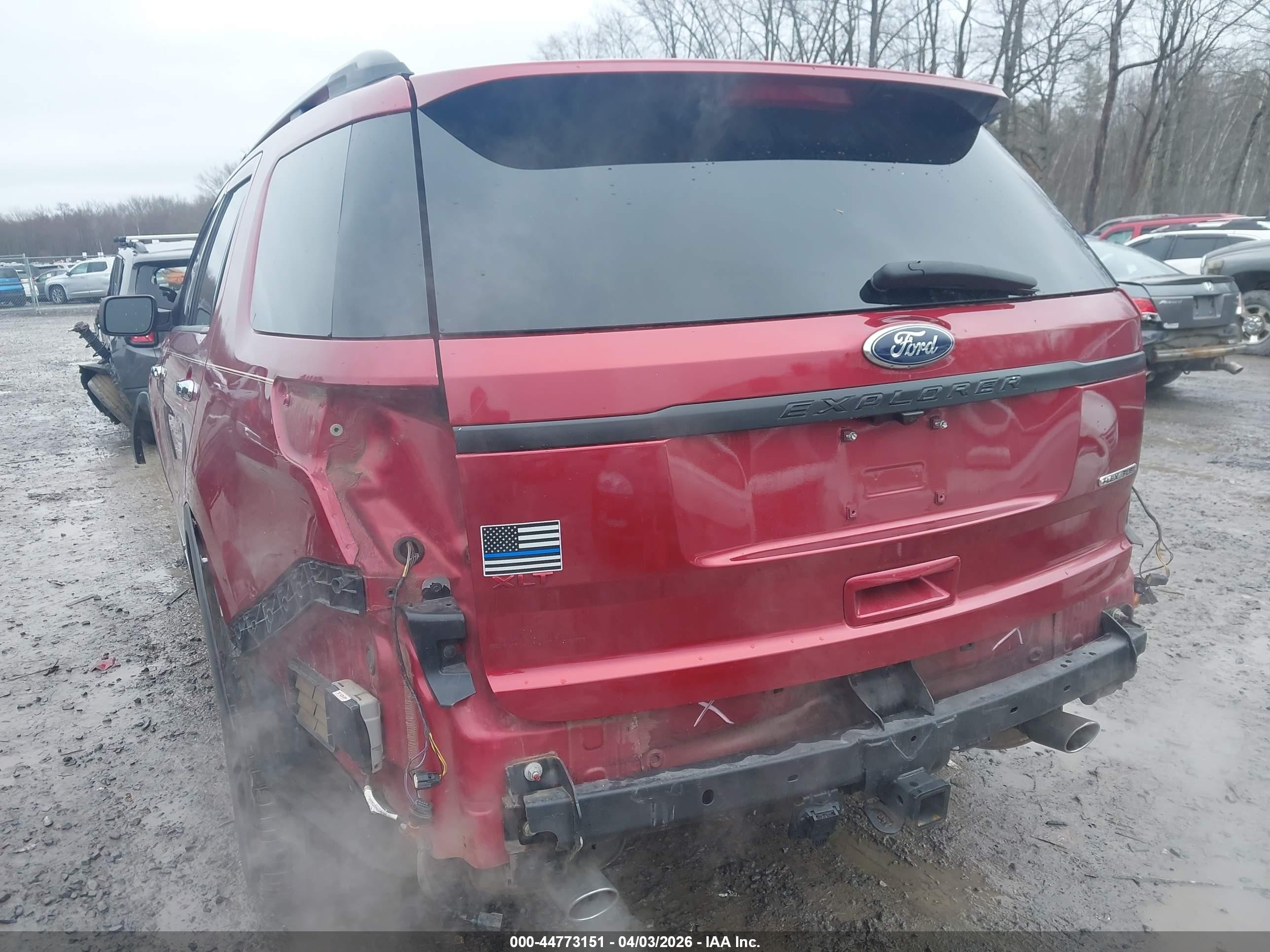 2015 Ford Explorer Limited Red vin: 1FM5K7F86FGC44981
