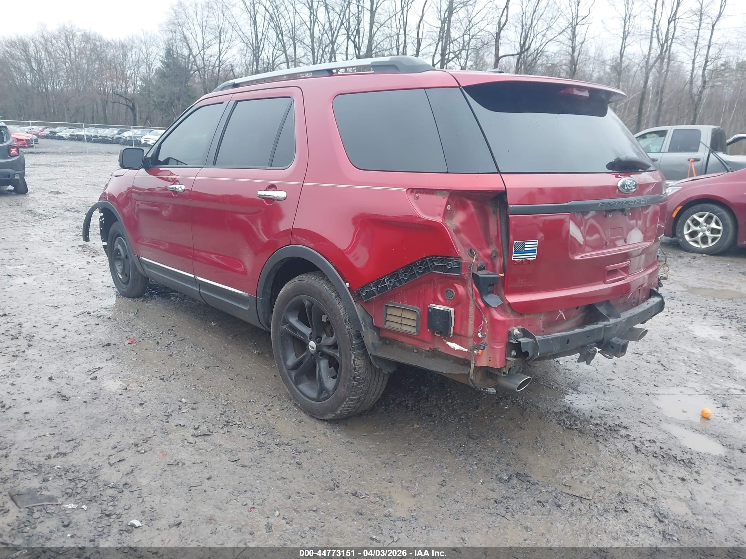 2015 Ford Explorer Limited Red vin: 1FM5K7F86FGC44981