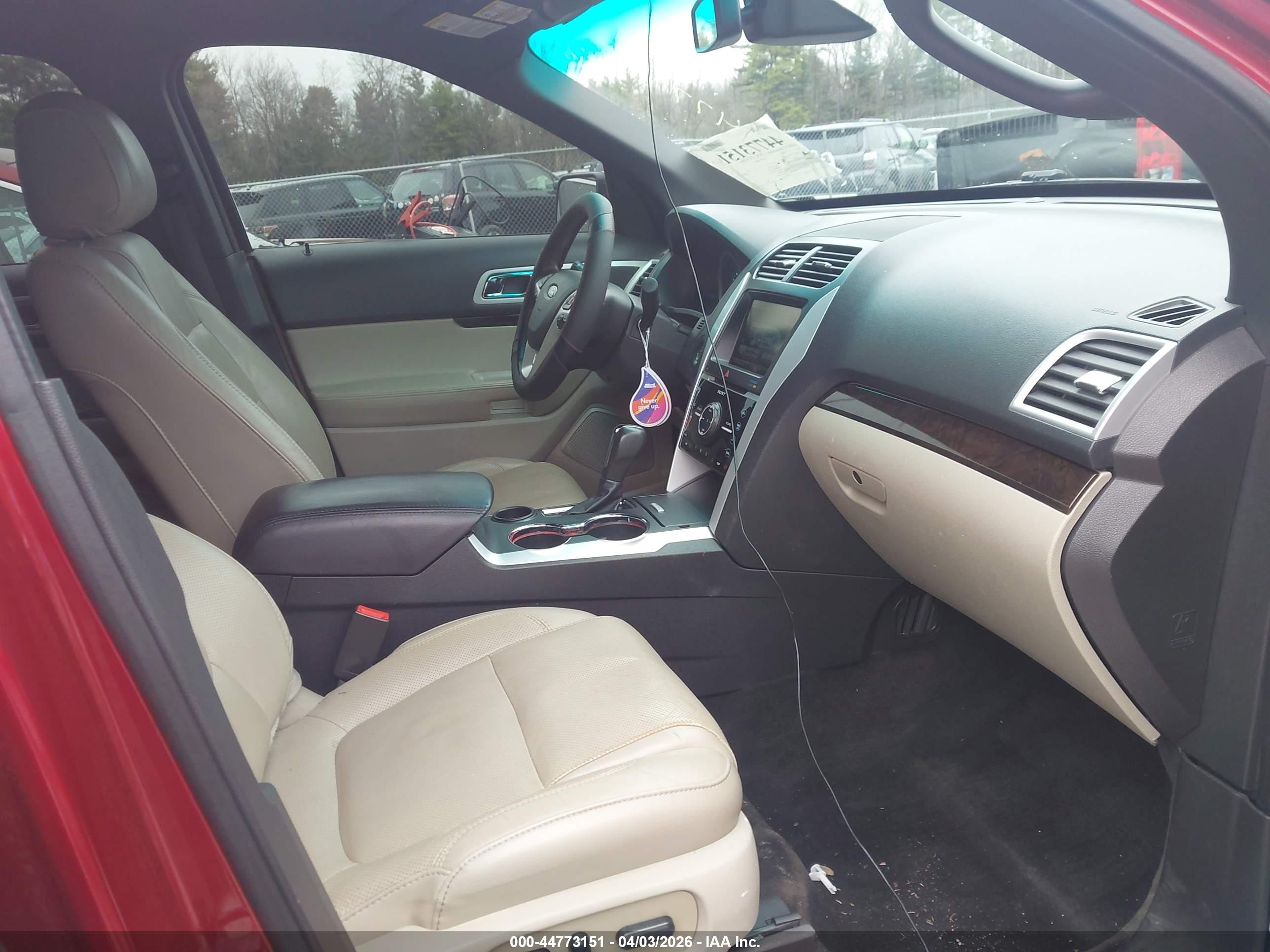 2015 Ford Explorer Limited Red vin: 1FM5K7F86FGC44981