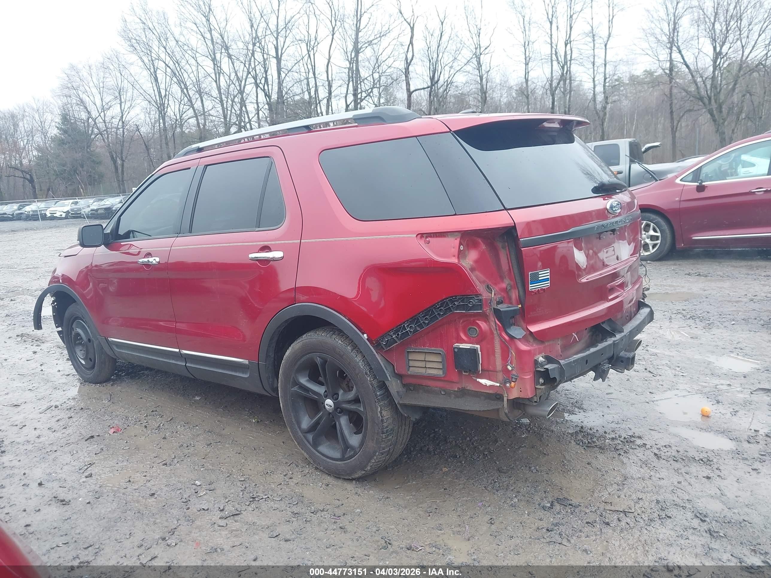 2015 Ford Explorer Limited Red vin: 1FM5K7F86FGC44981