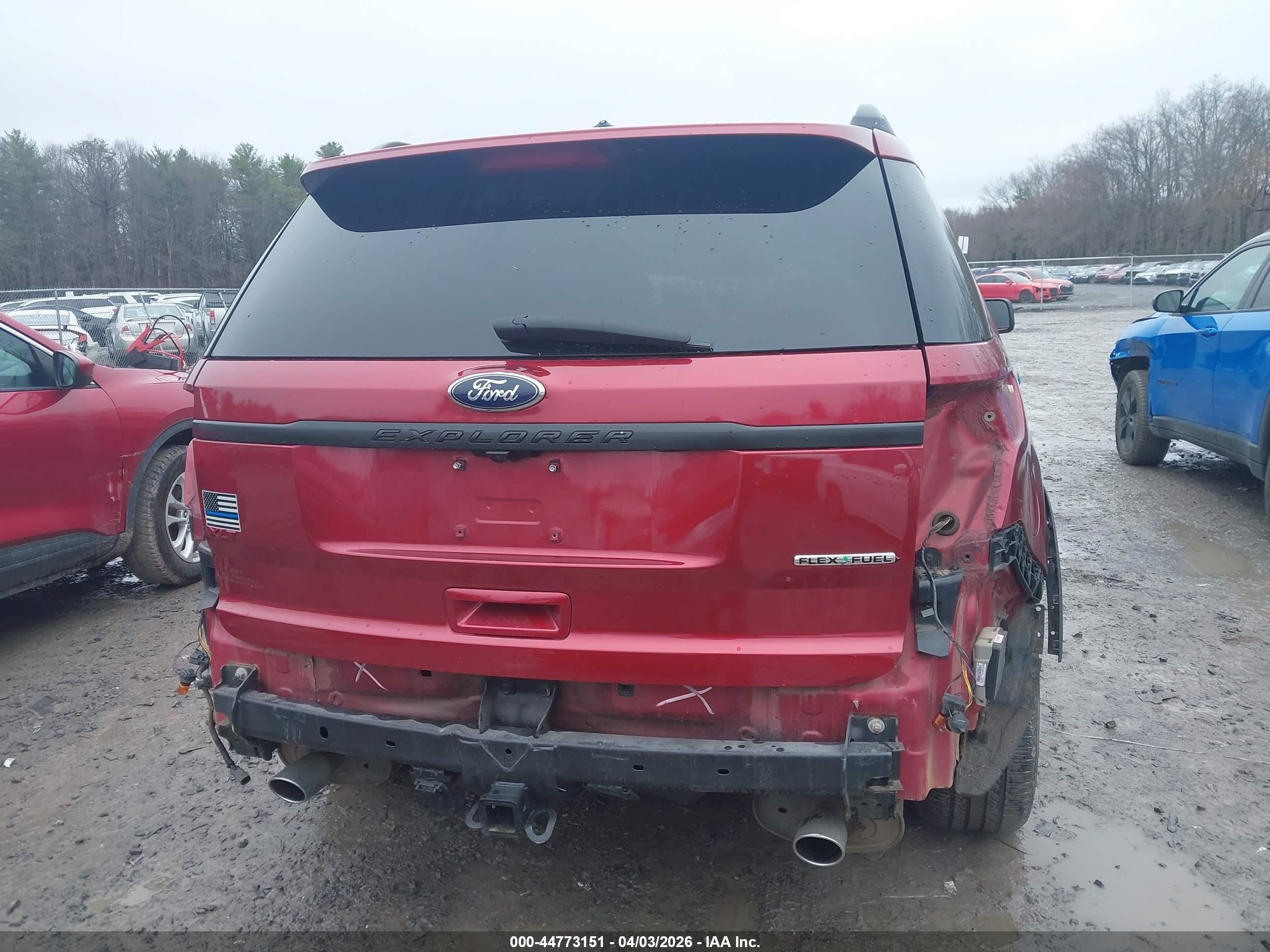 2015 Ford Explorer Limited Red vin: 1FM5K7F86FGC44981