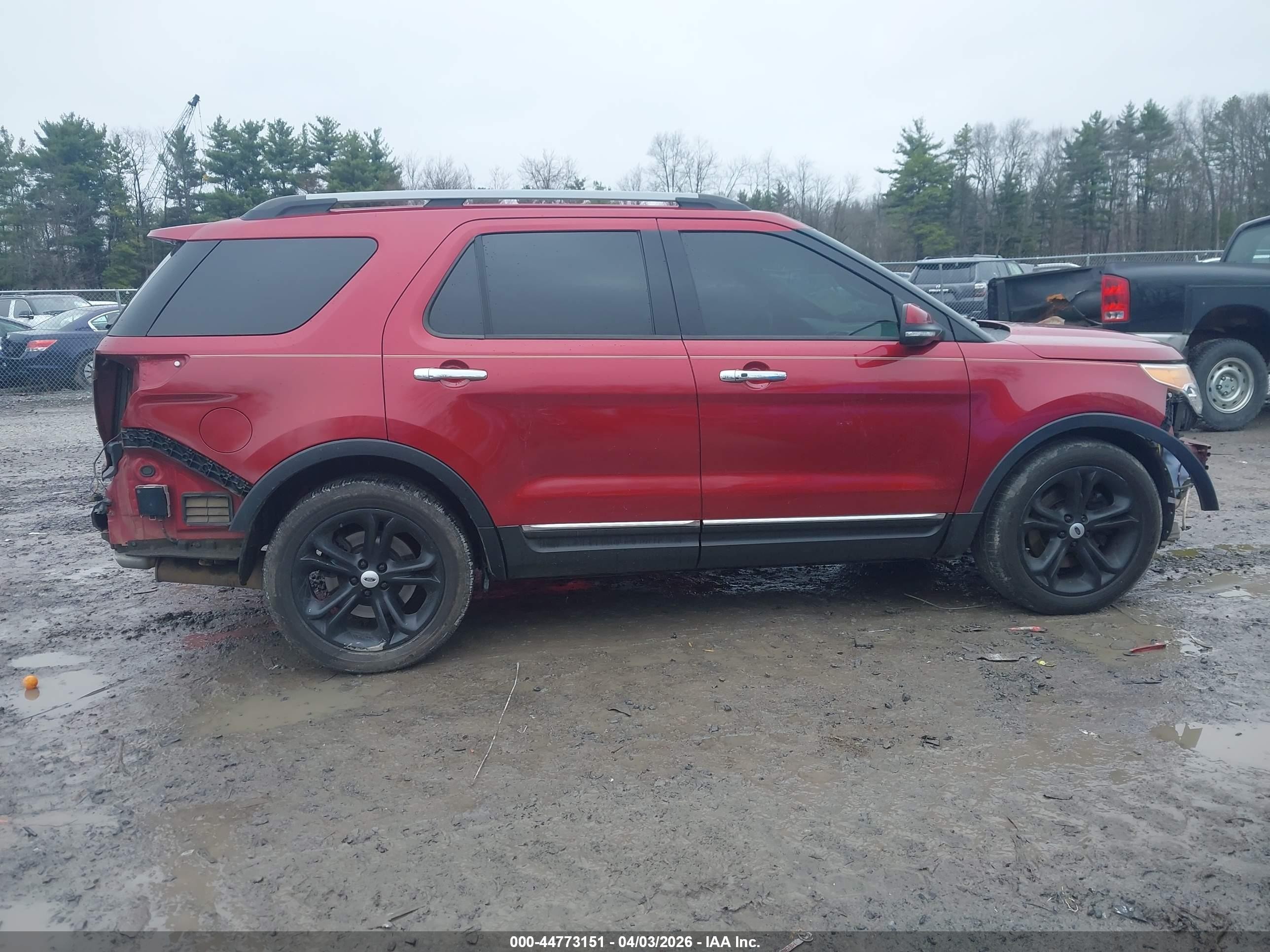 2015 Ford Explorer Limited Red vin: 1FM5K7F86FGC44981