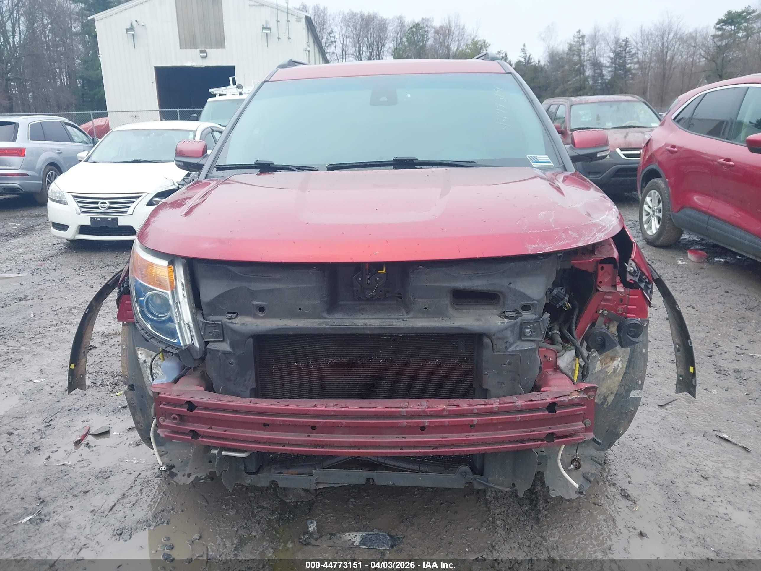 2015 Ford Explorer Limited Red vin: 1FM5K7F86FGC44981
