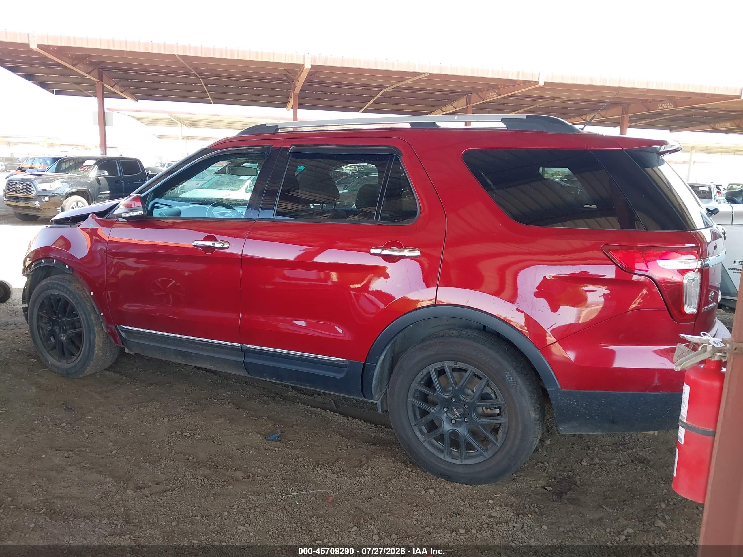 2015 Ford Explorer Limited Red vin: 1FM5K7F86FGC48948