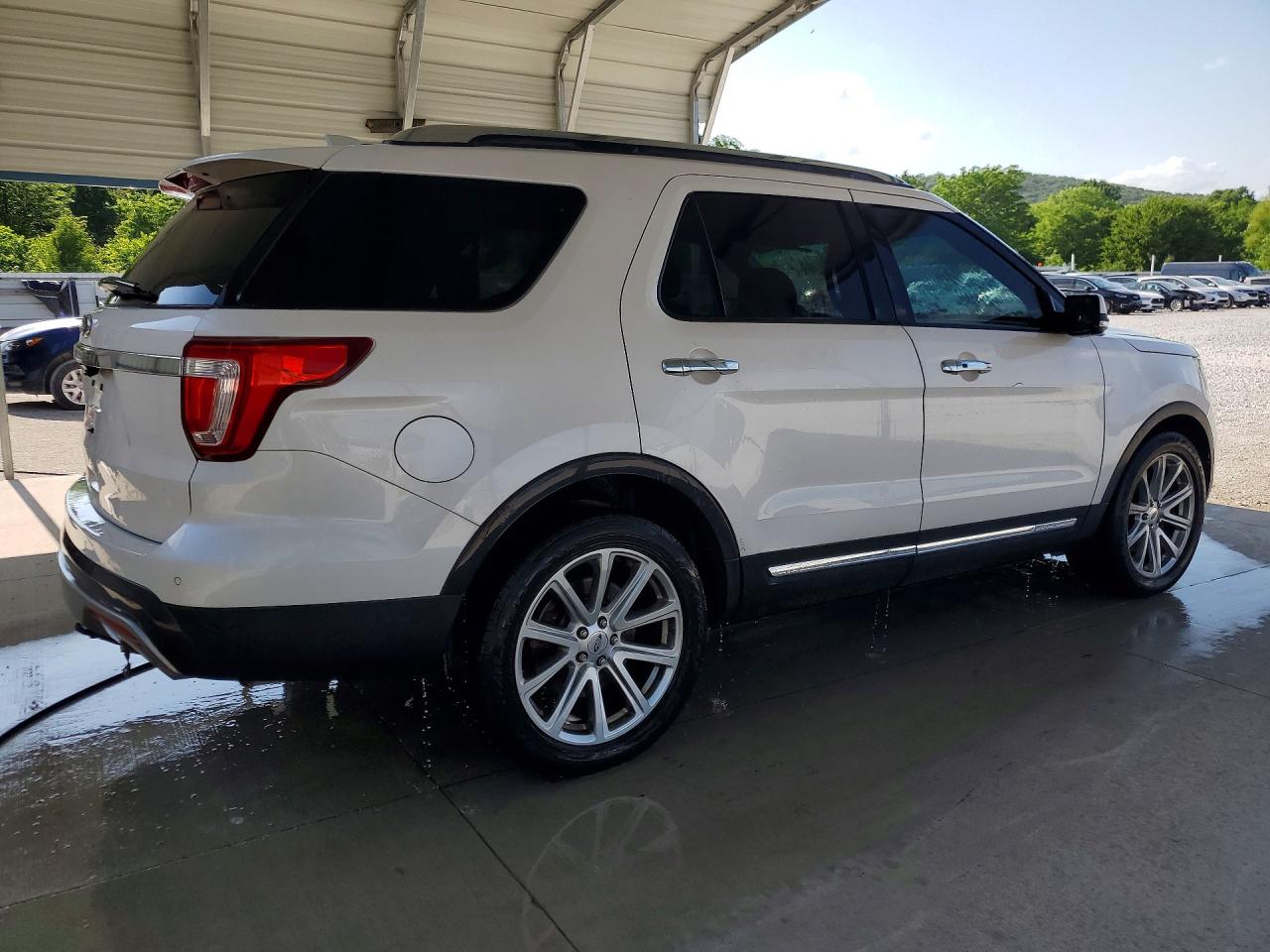 2016 Ford Explorer Limited White vin: 1FM5K7F86GGA46211