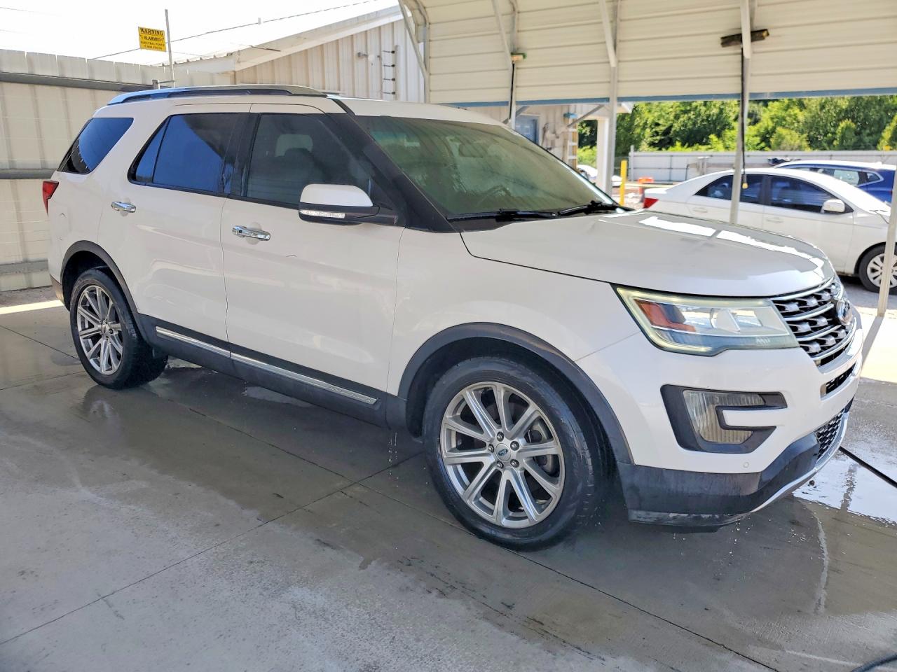 2016 Ford Explorer Limited White vin: 1FM5K7F86GGA46211