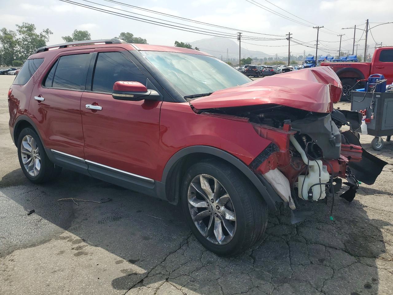 2013 Ford Explorer Limited Burgundy vin: 1FM5K7F87DGA17683