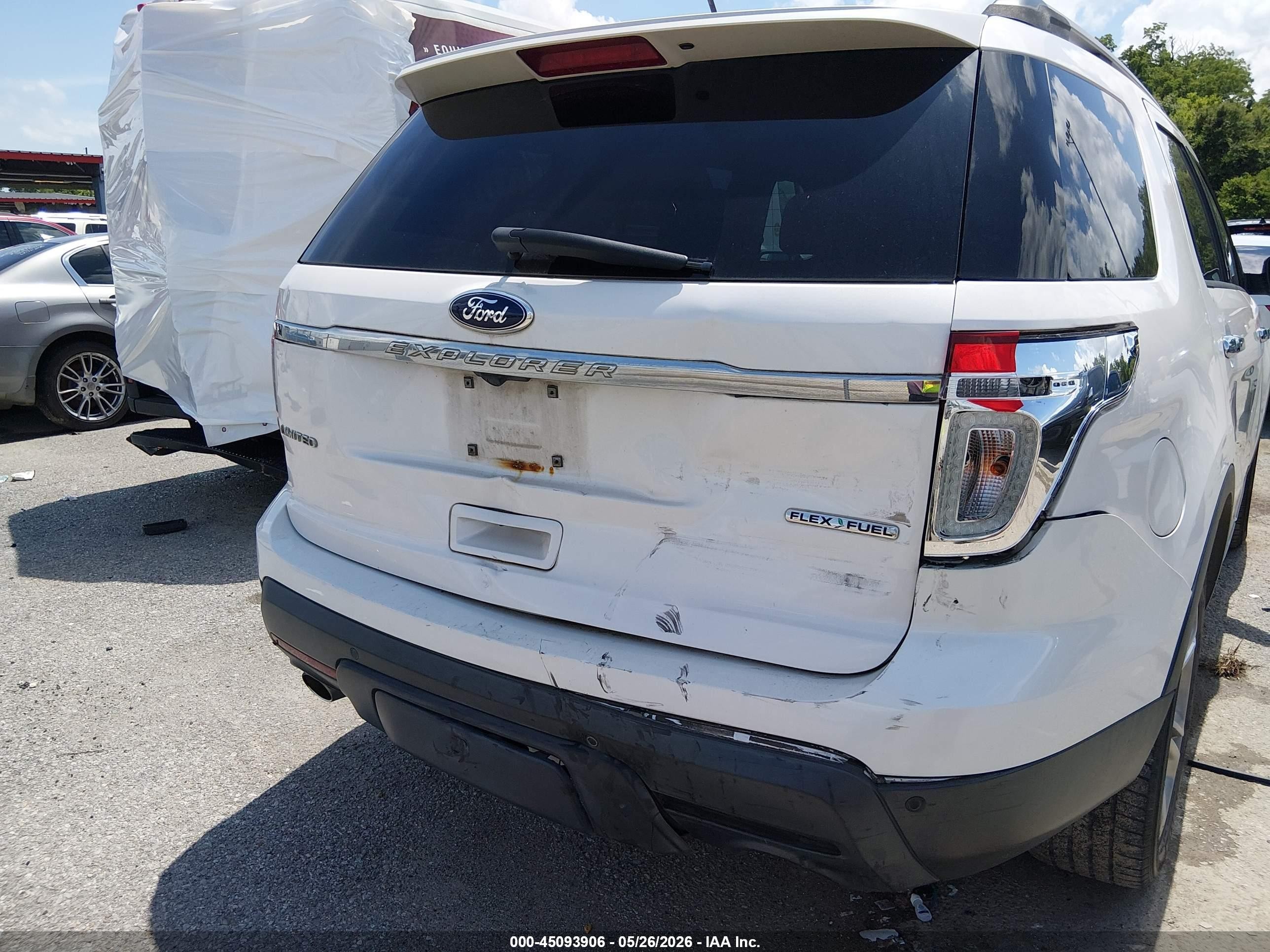 2013 Ford Explorer Limited White vin: 1FM5K7F87DGA24391