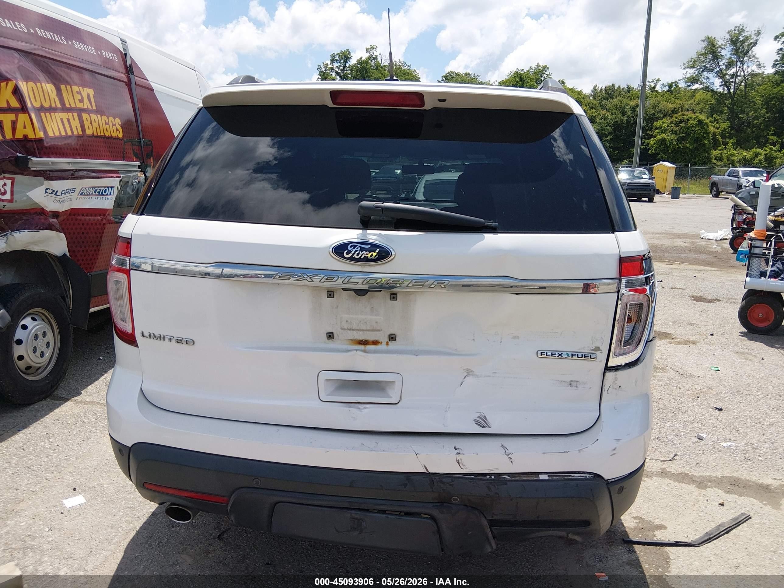 2013 Ford Explorer Limited White vin: 1FM5K7F87DGA24391