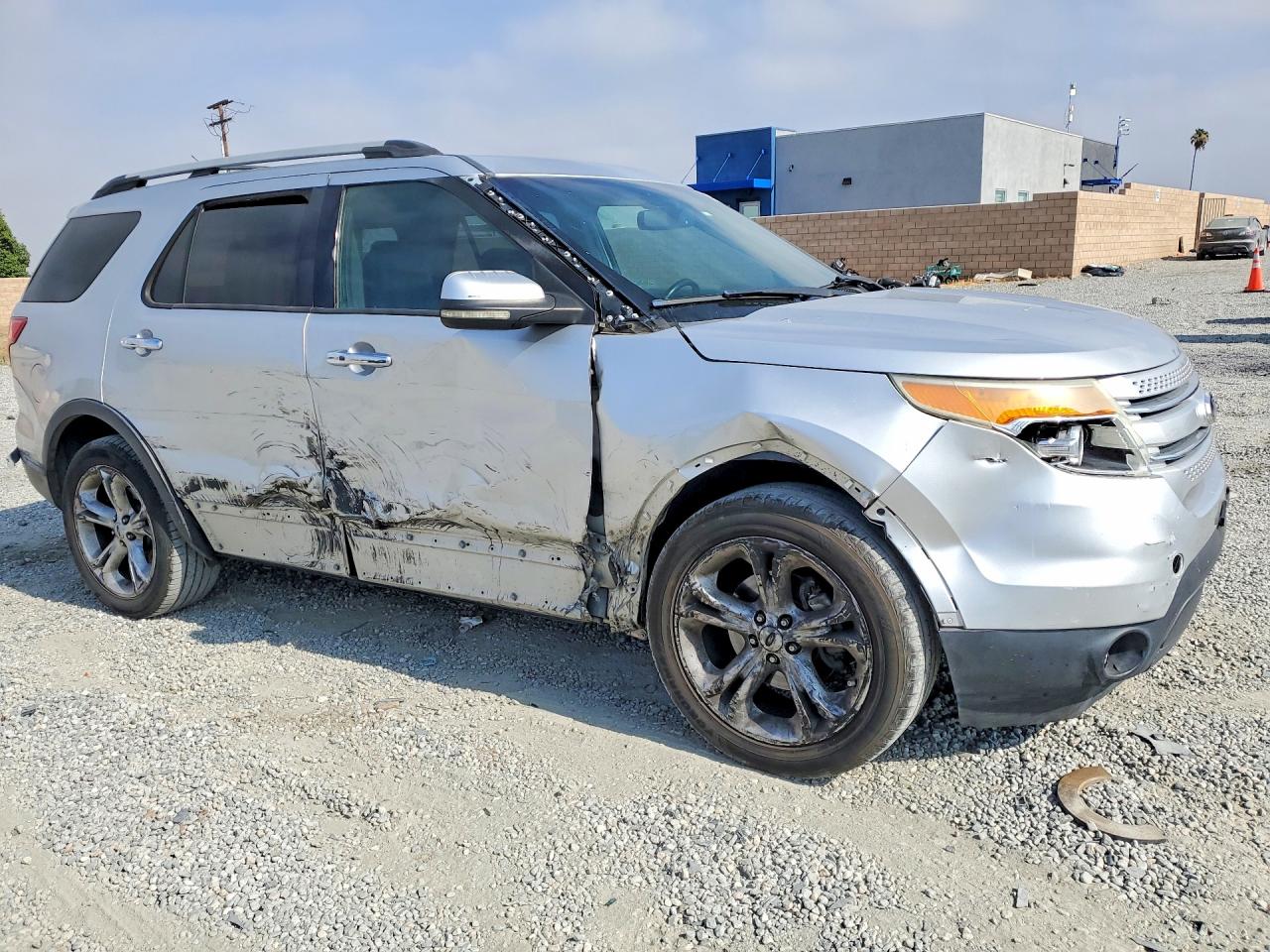 2013 Ford Explorer Limited Silver vin: 1FM5K7F87DGA41949