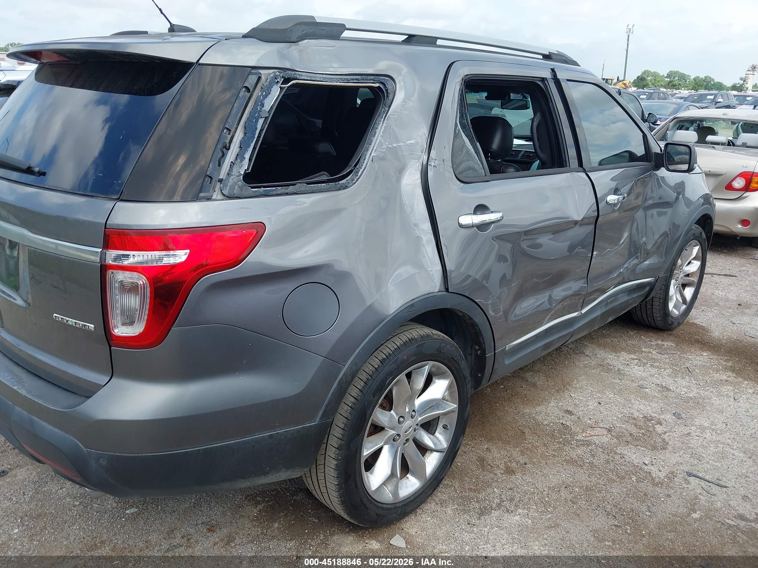 2013 Ford Explorer Limited Gray vin: 1FM5K7F87DGB38942