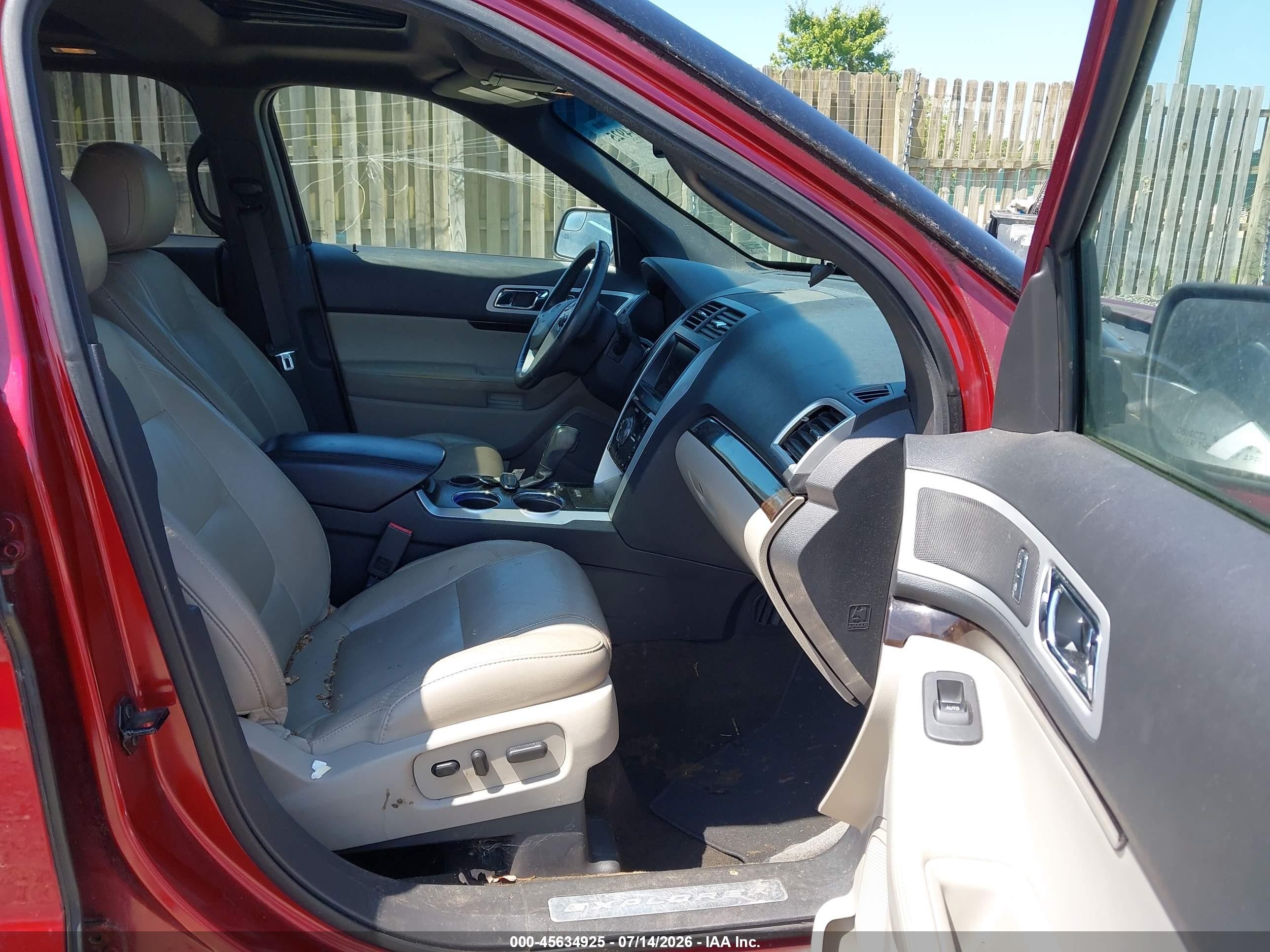 2013 Ford Explorer Limited Maroon vin: 1FM5K7F87DGB97005