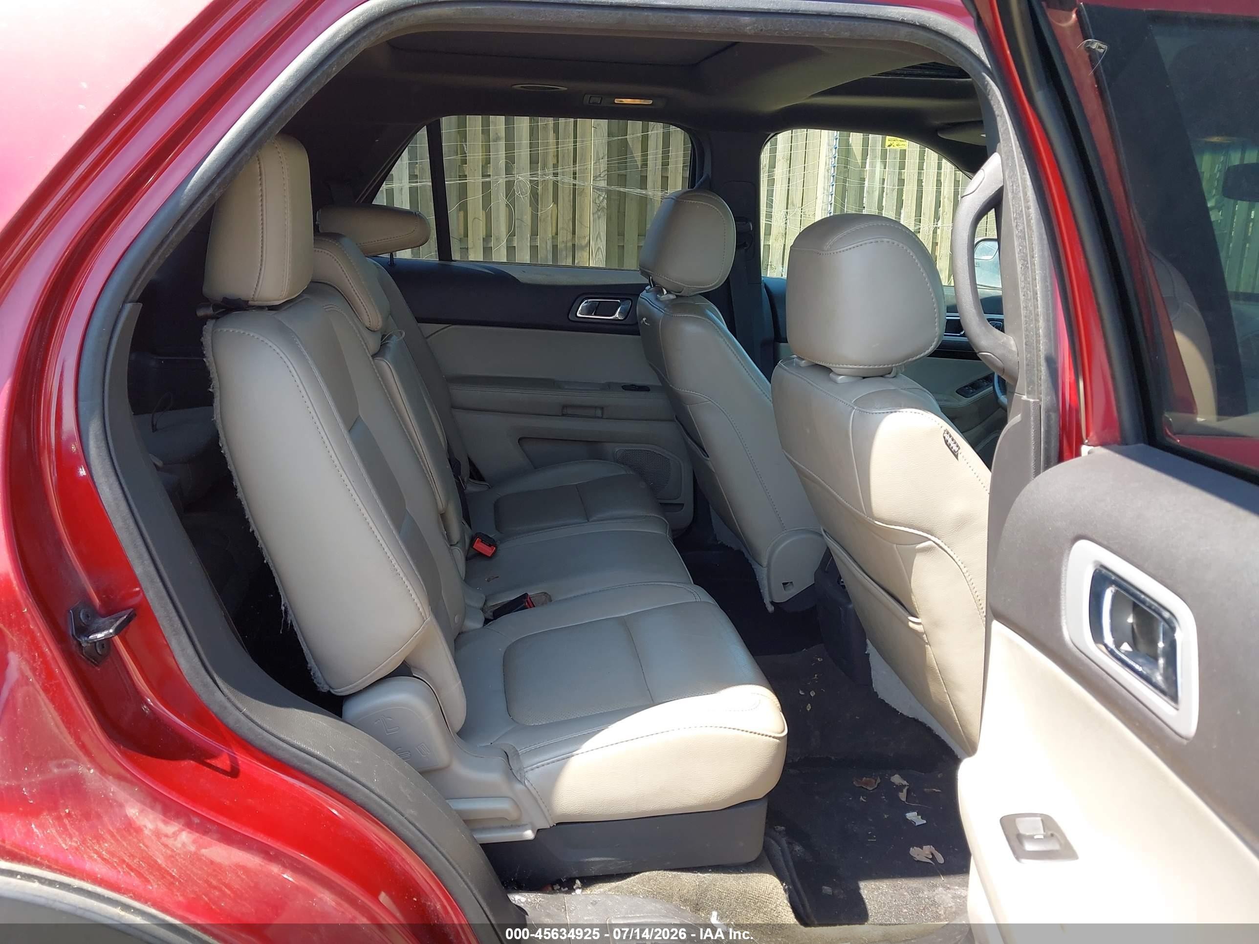 2013 Ford Explorer Limited Maroon vin: 1FM5K7F87DGB97005