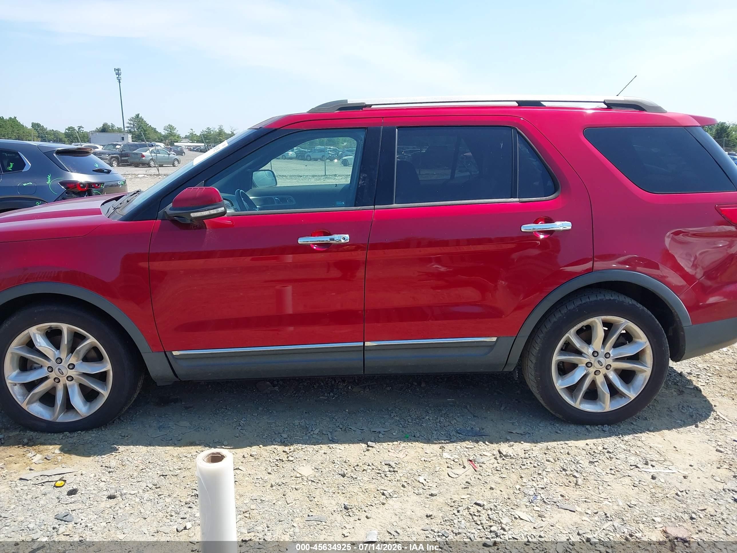 2013 Ford Explorer Limited Maroon vin: 1FM5K7F87DGB97005