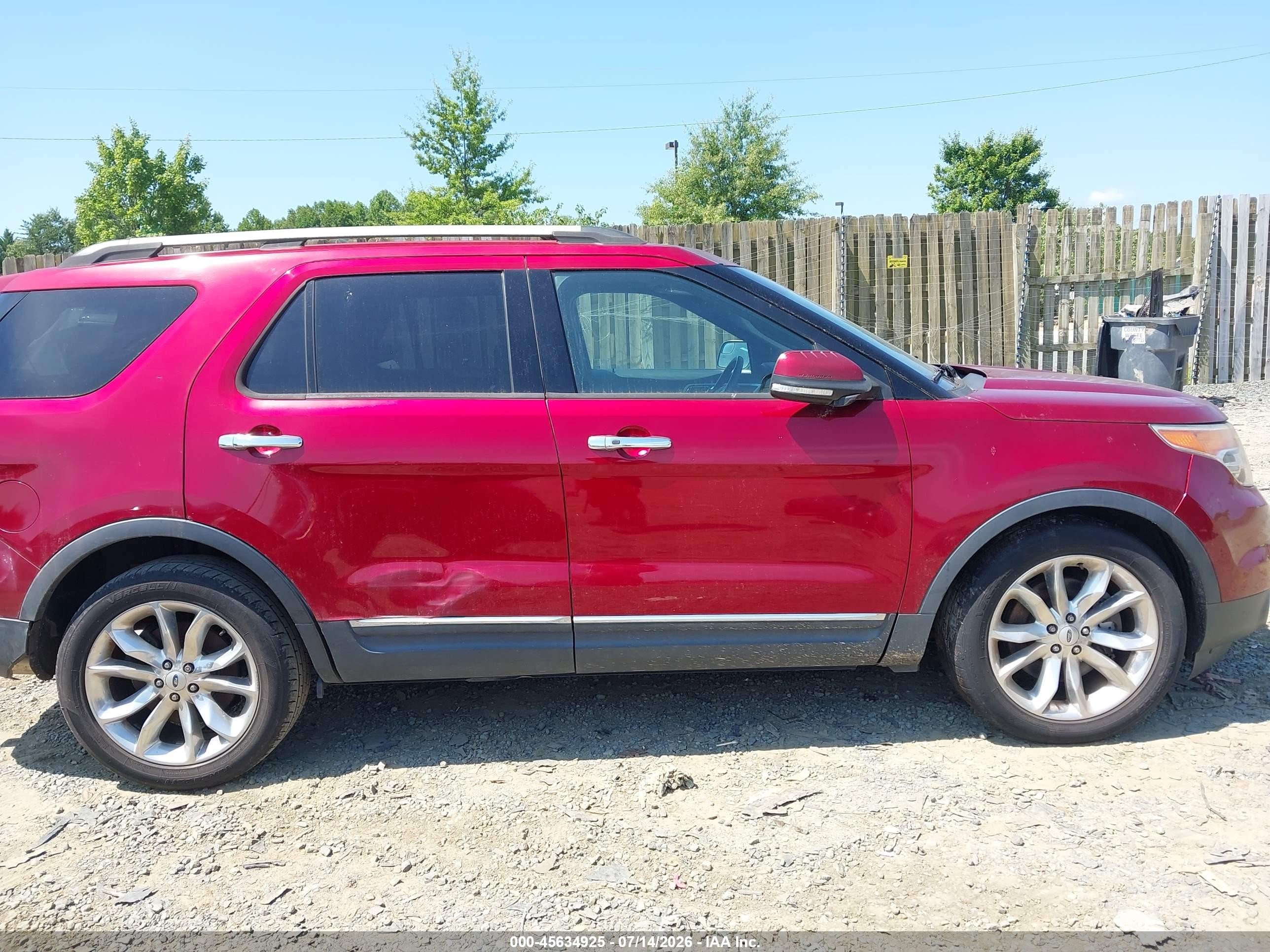 2013 Ford Explorer Limited Maroon vin: 1FM5K7F87DGB97005
