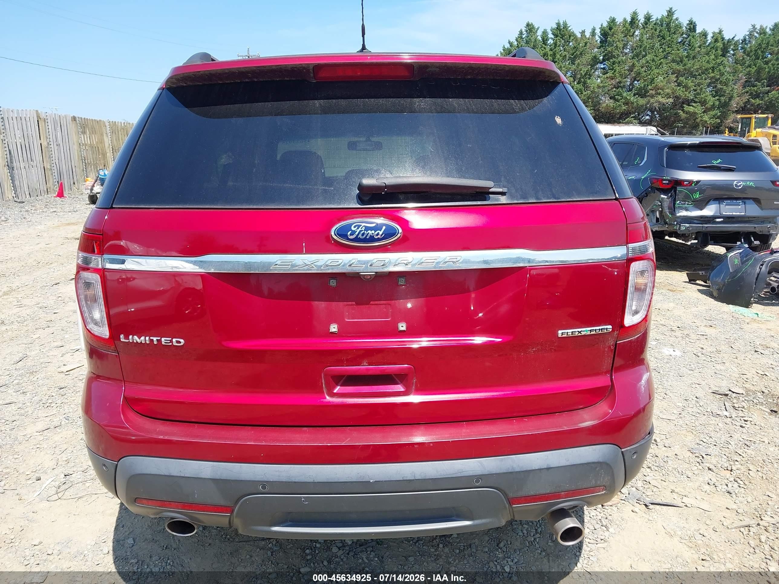 2013 Ford Explorer Limited Maroon vin: 1FM5K7F87DGB97005
