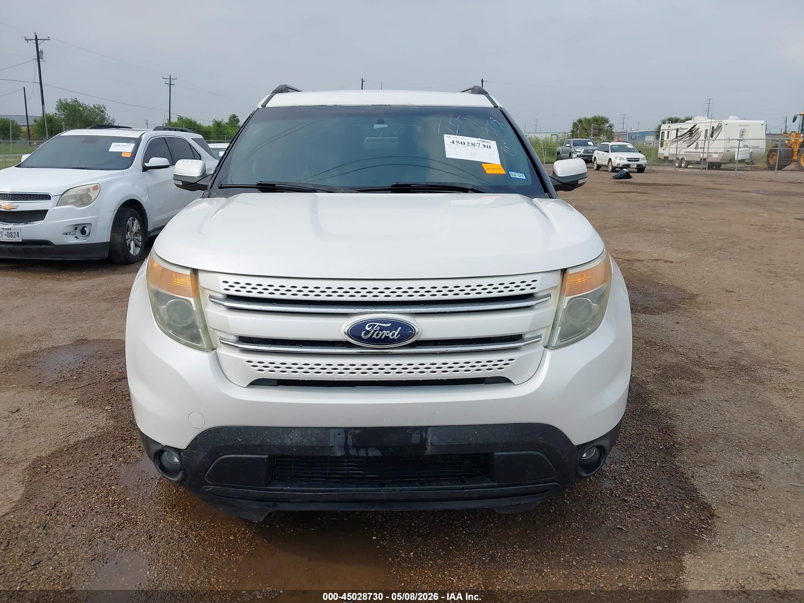 2014 Ford Explorer Limited White vin: 1FM5K7F87EGB09278