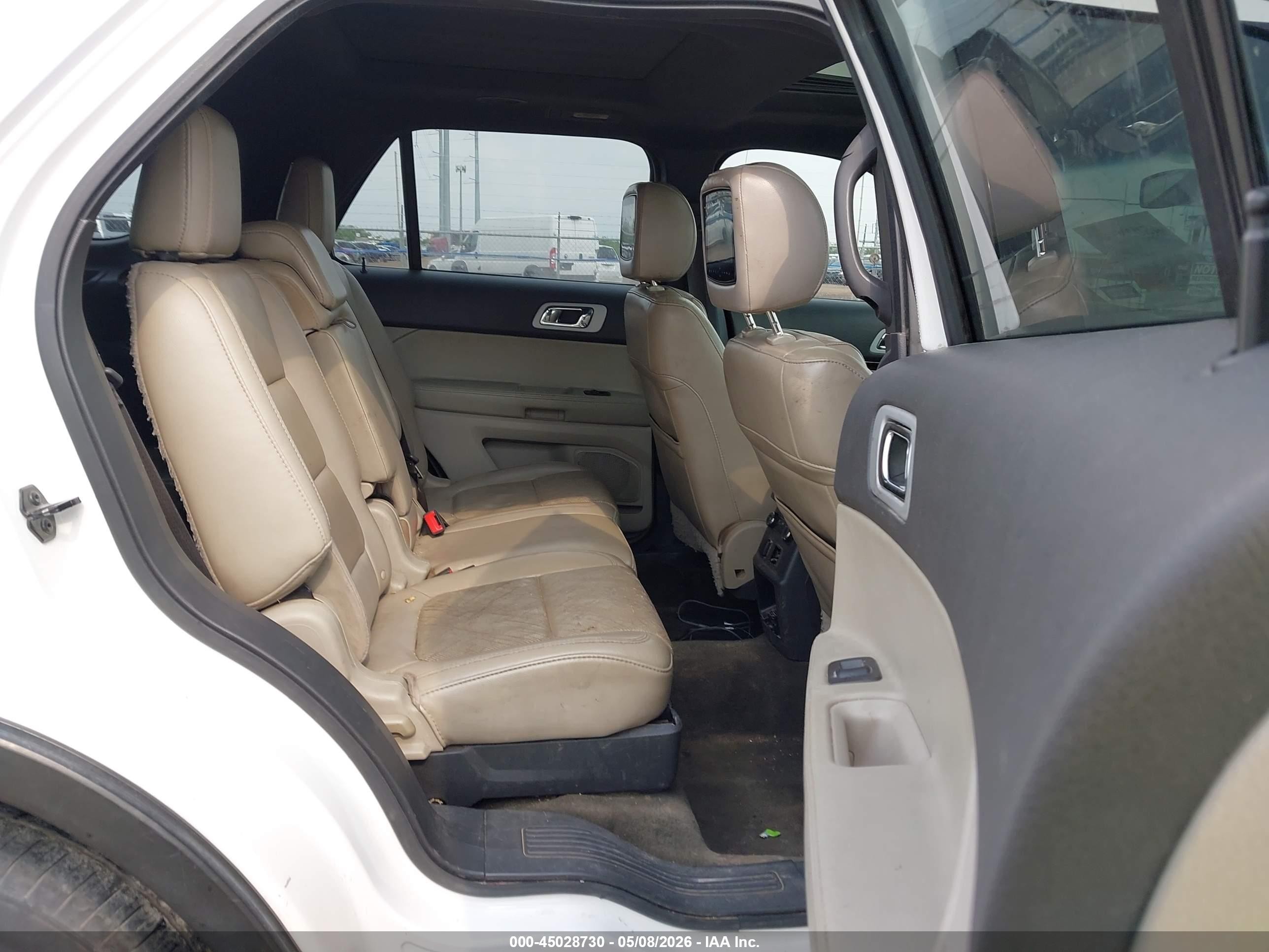2014 Ford Explorer Limited White vin: 1FM5K7F87EGB09278