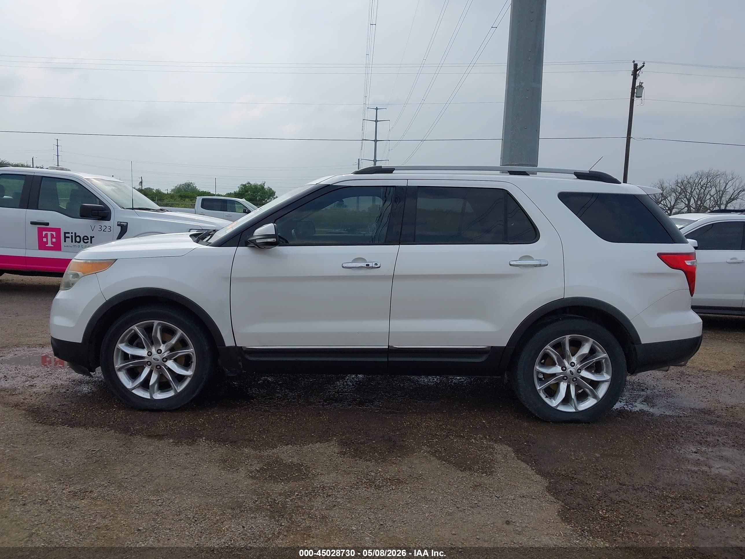 2014 Ford Explorer Limited White vin: 1FM5K7F87EGB09278