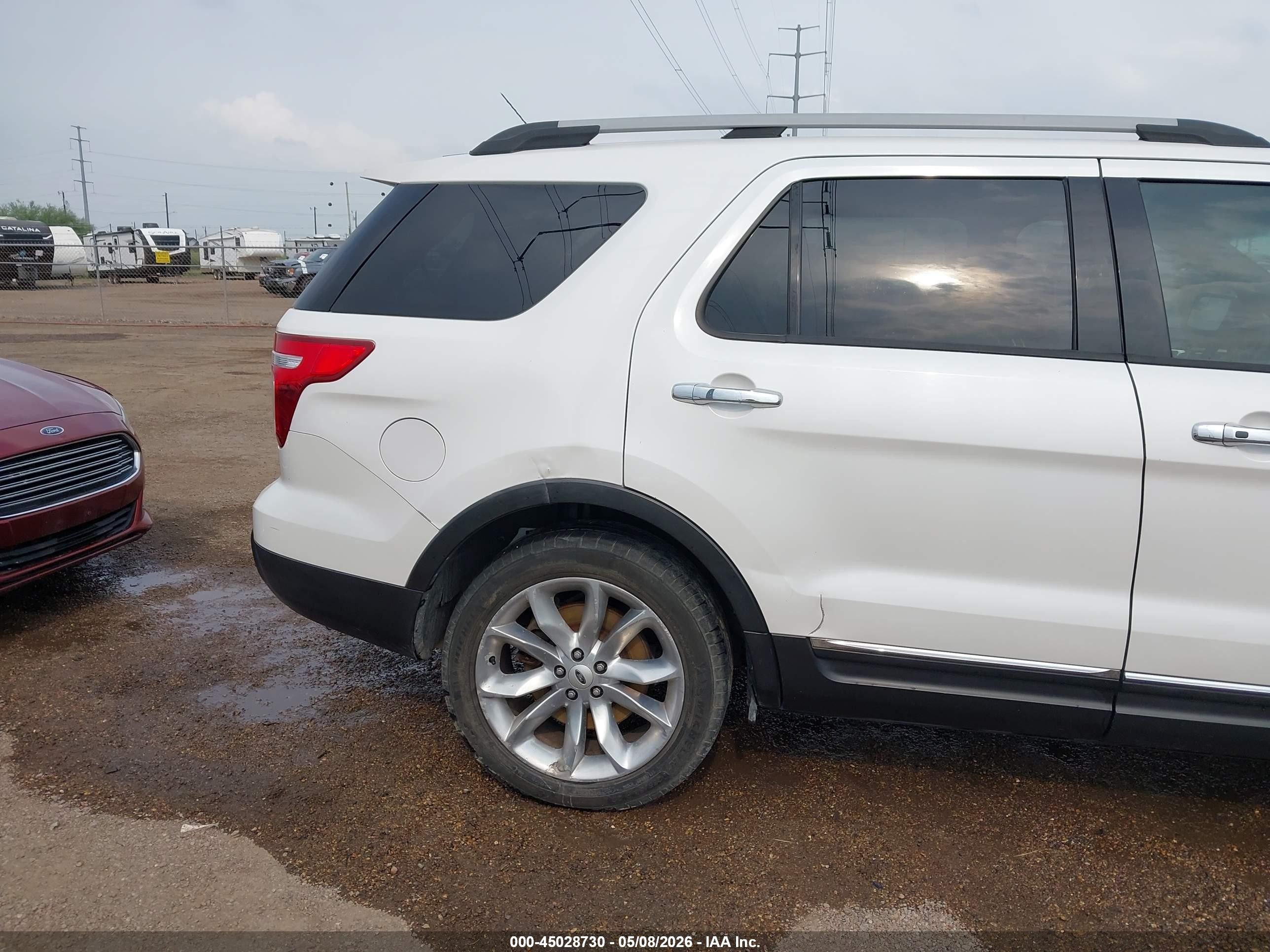 2014 Ford Explorer Limited White vin: 1FM5K7F87EGB09278