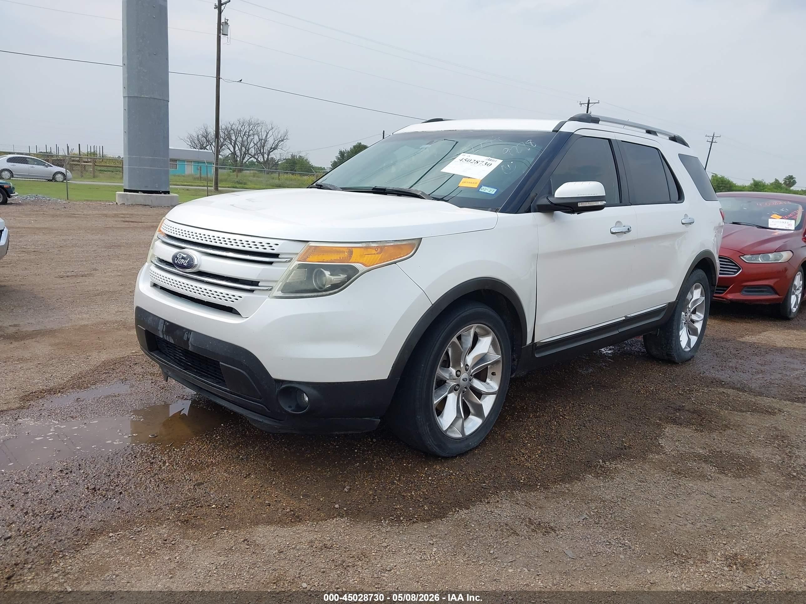 2014 Ford Explorer Limited White vin: 1FM5K7F87EGB09278