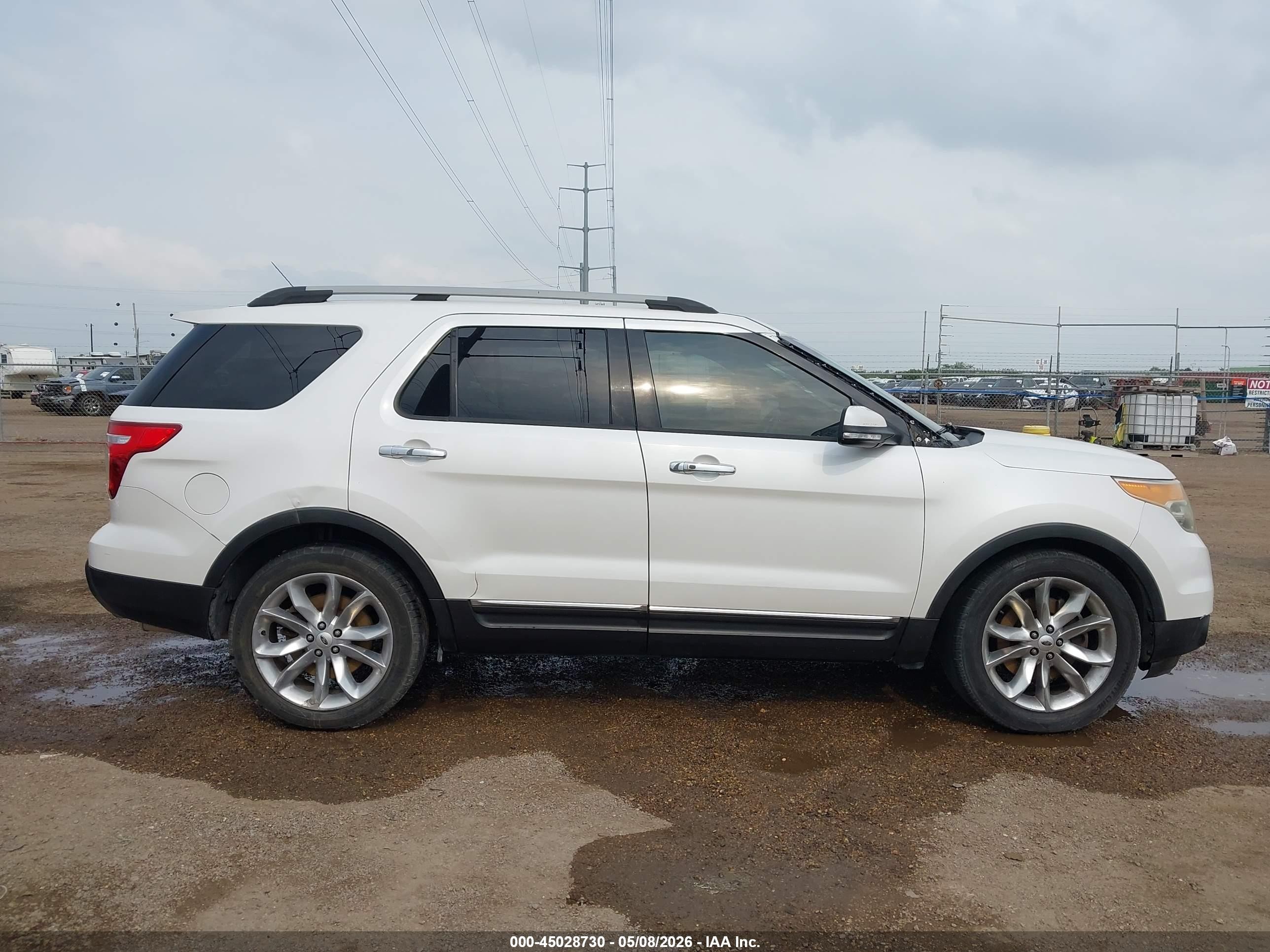 2014 Ford Explorer Limited White vin: 1FM5K7F87EGB09278