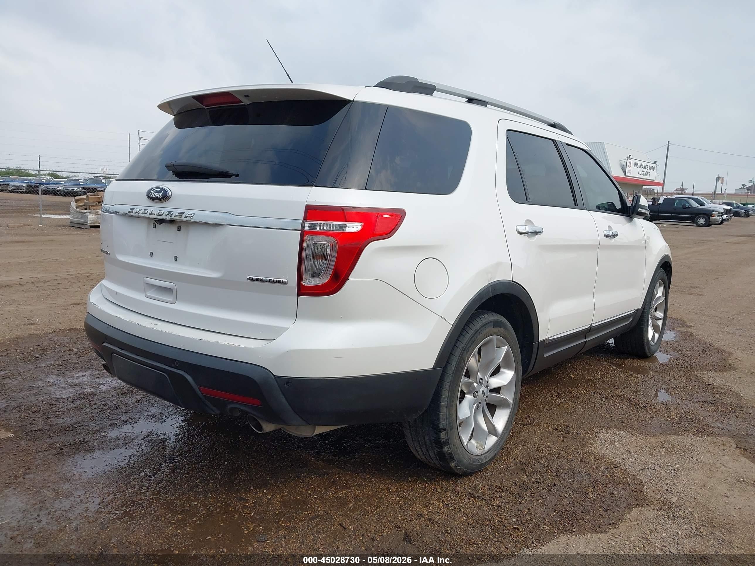 2014 Ford Explorer Limited White vin: 1FM5K7F87EGB09278