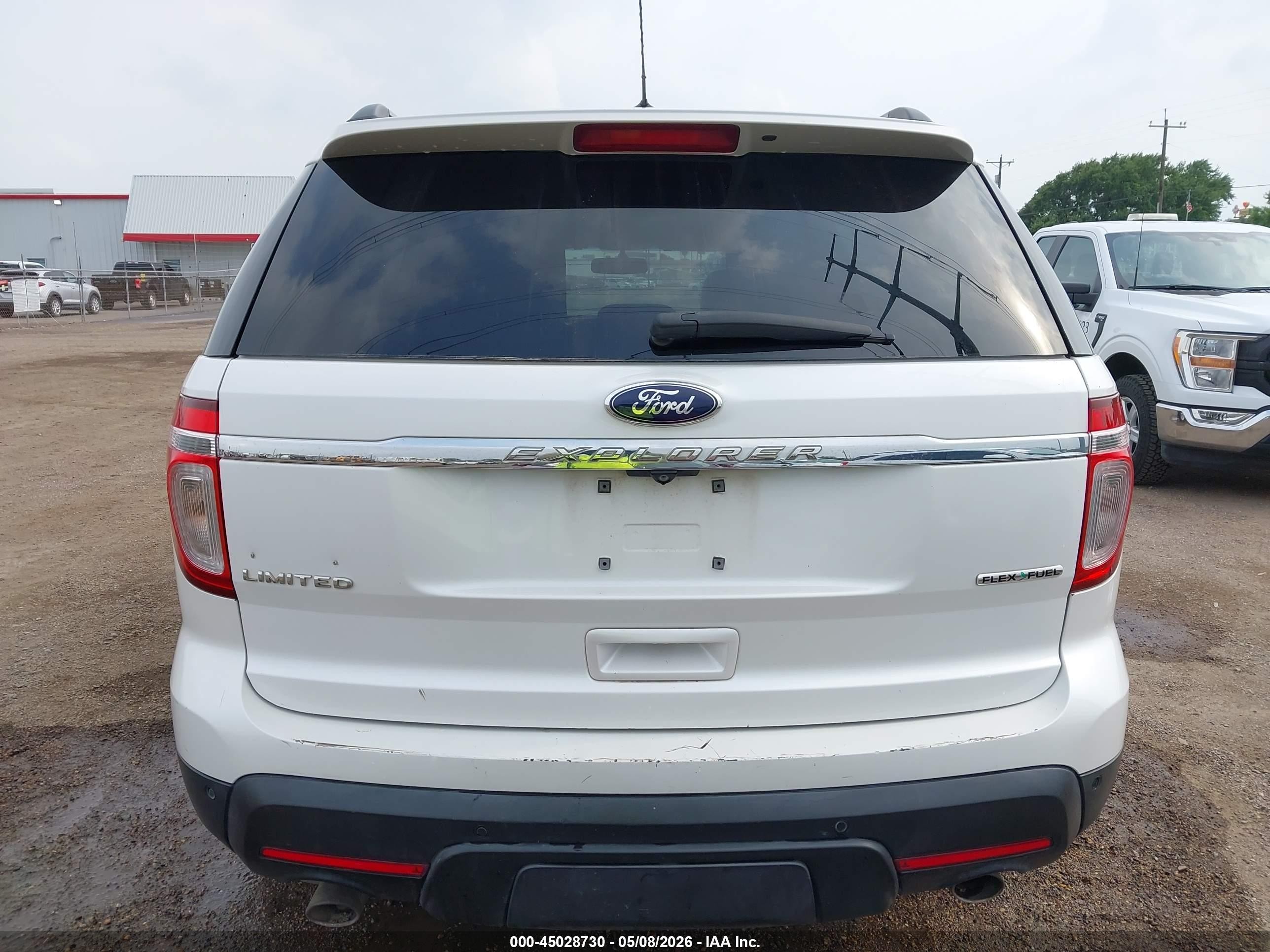 2014 Ford Explorer Limited White vin: 1FM5K7F87EGB09278