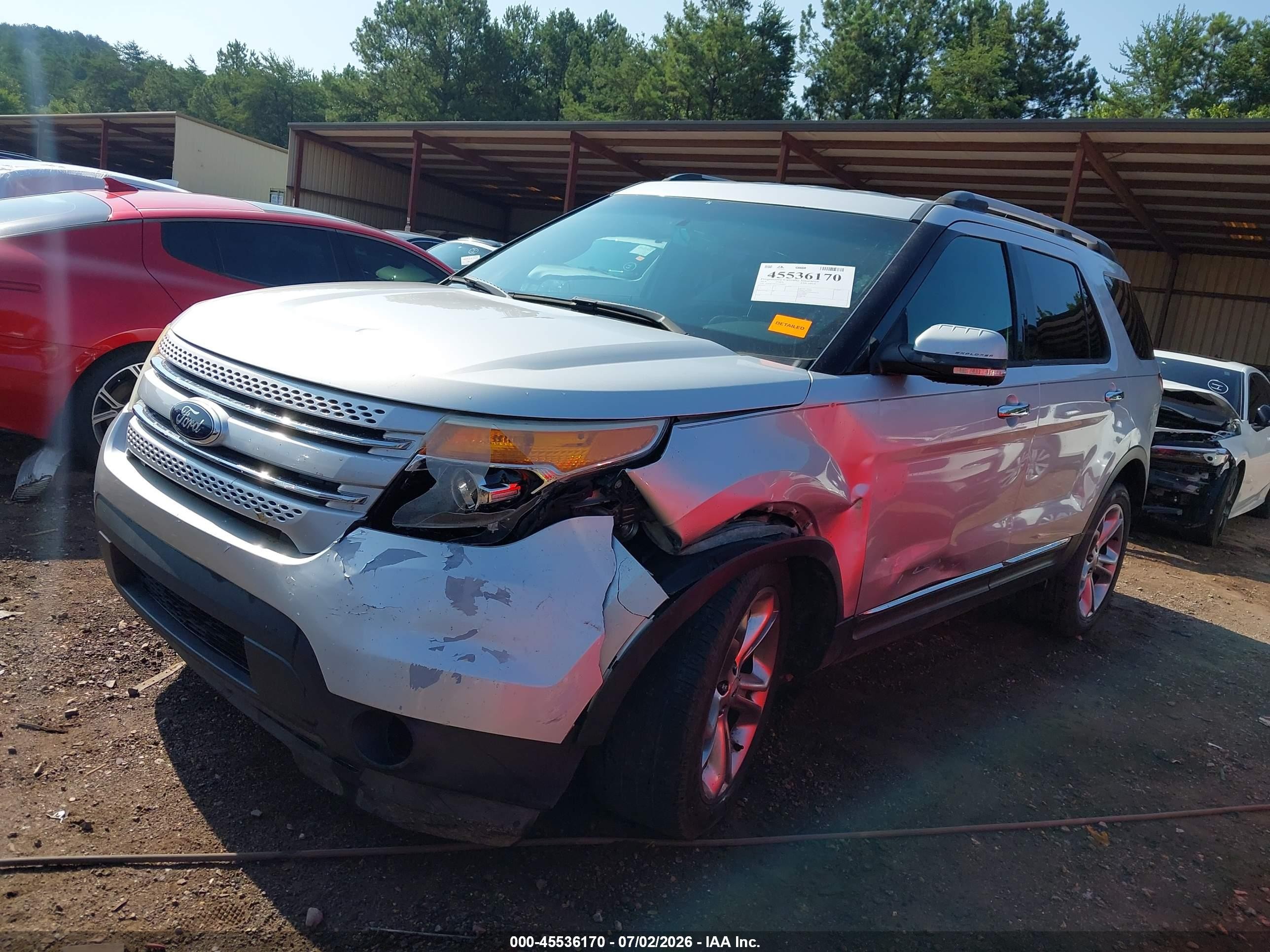 2014 Ford Explorer Limited Серебряный vin: 1FM5K7F87EGB64443