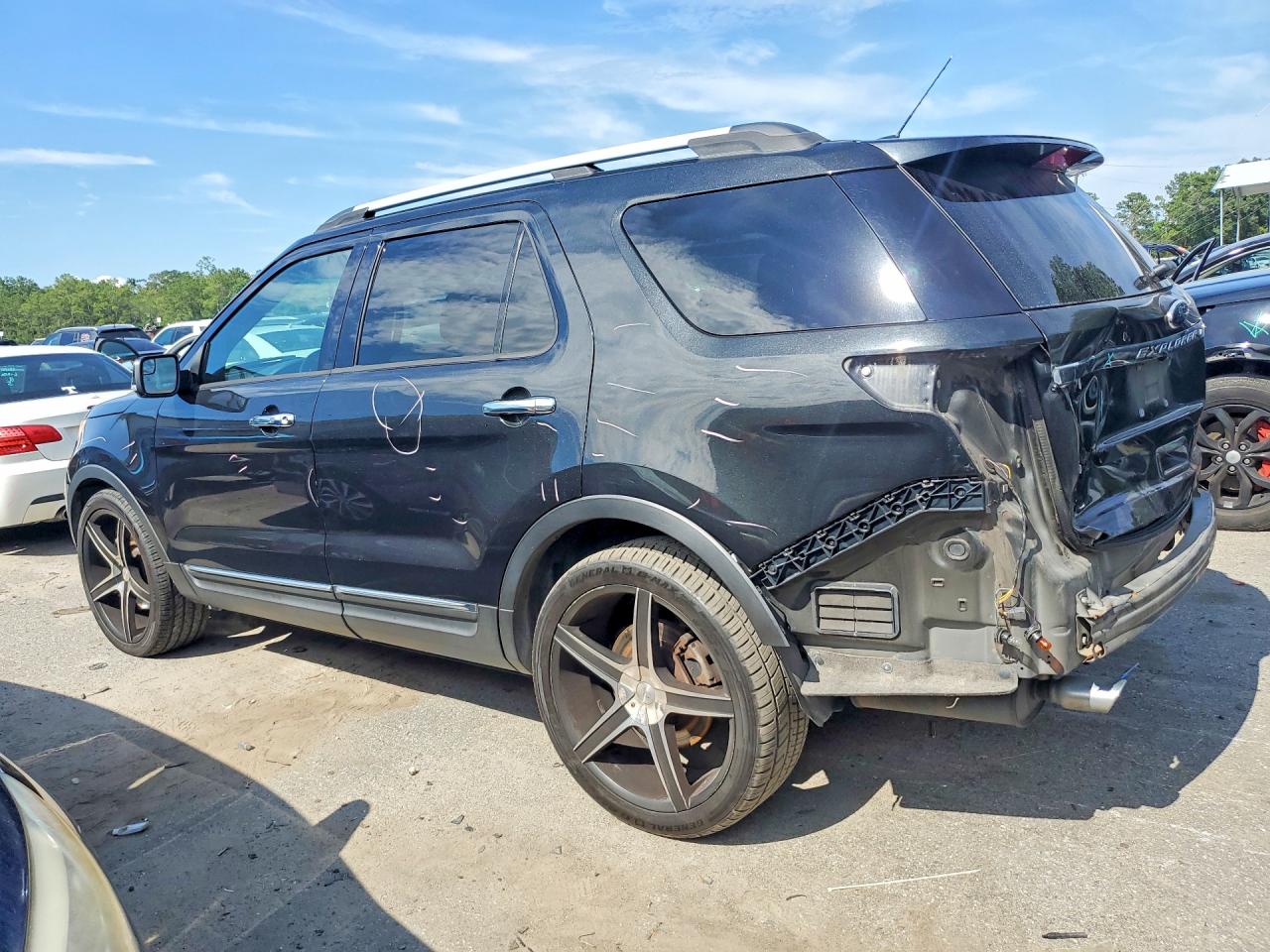 2014 Ford Explorer Limited Black vin: 1FM5K7F87EGC19571
