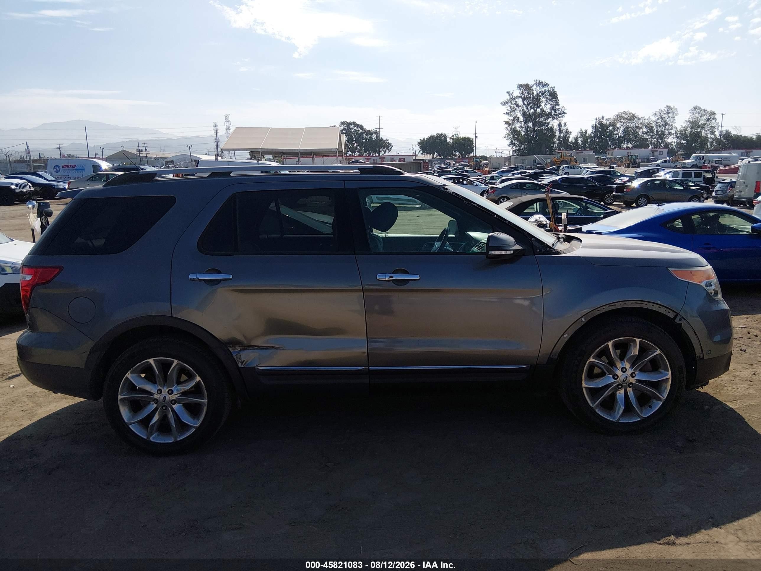 2014 Ford Explorer Limited Gray vin: 1FM5K7F87EGC51971