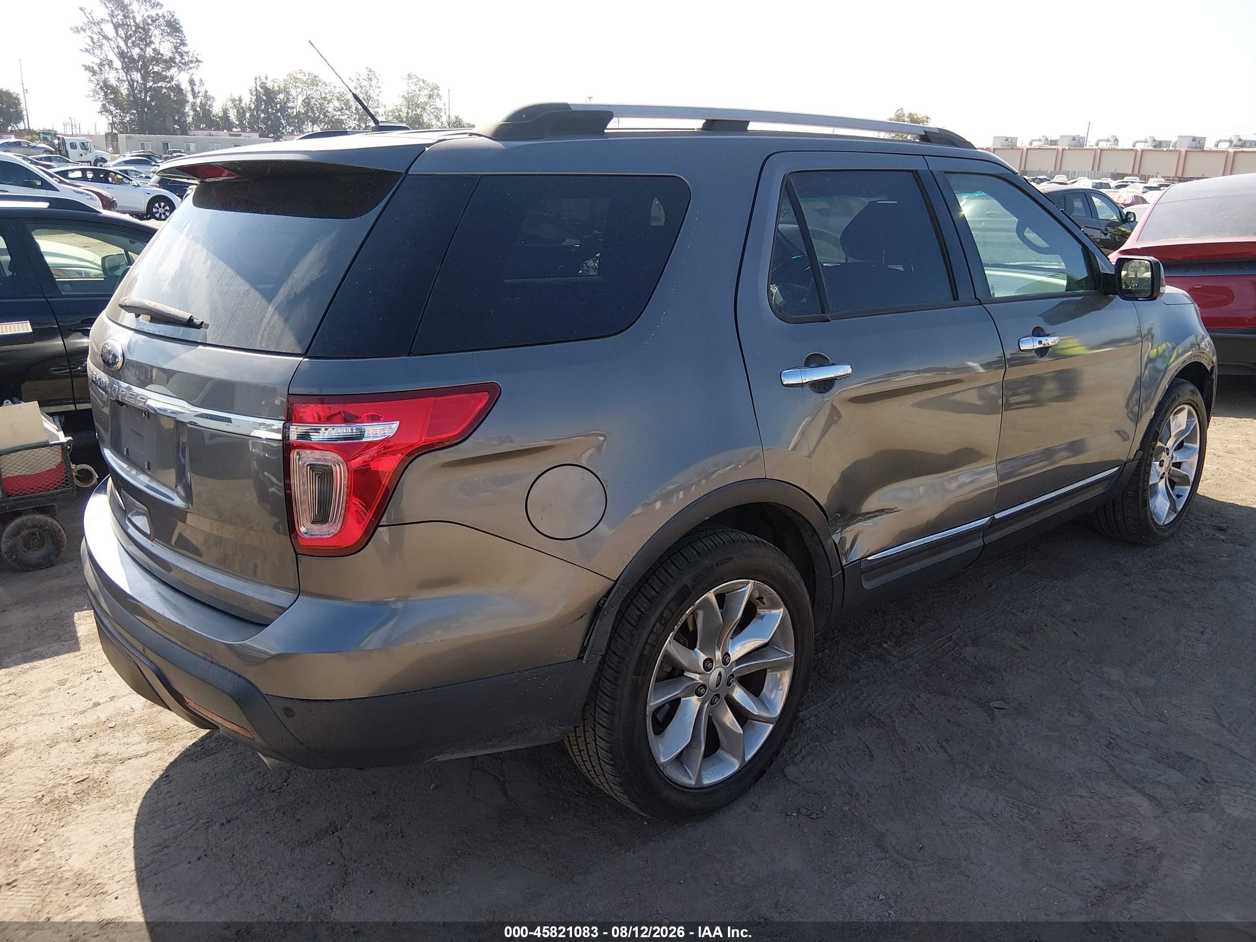 2014 Ford Explorer Limited Gray vin: 1FM5K7F87EGC51971
