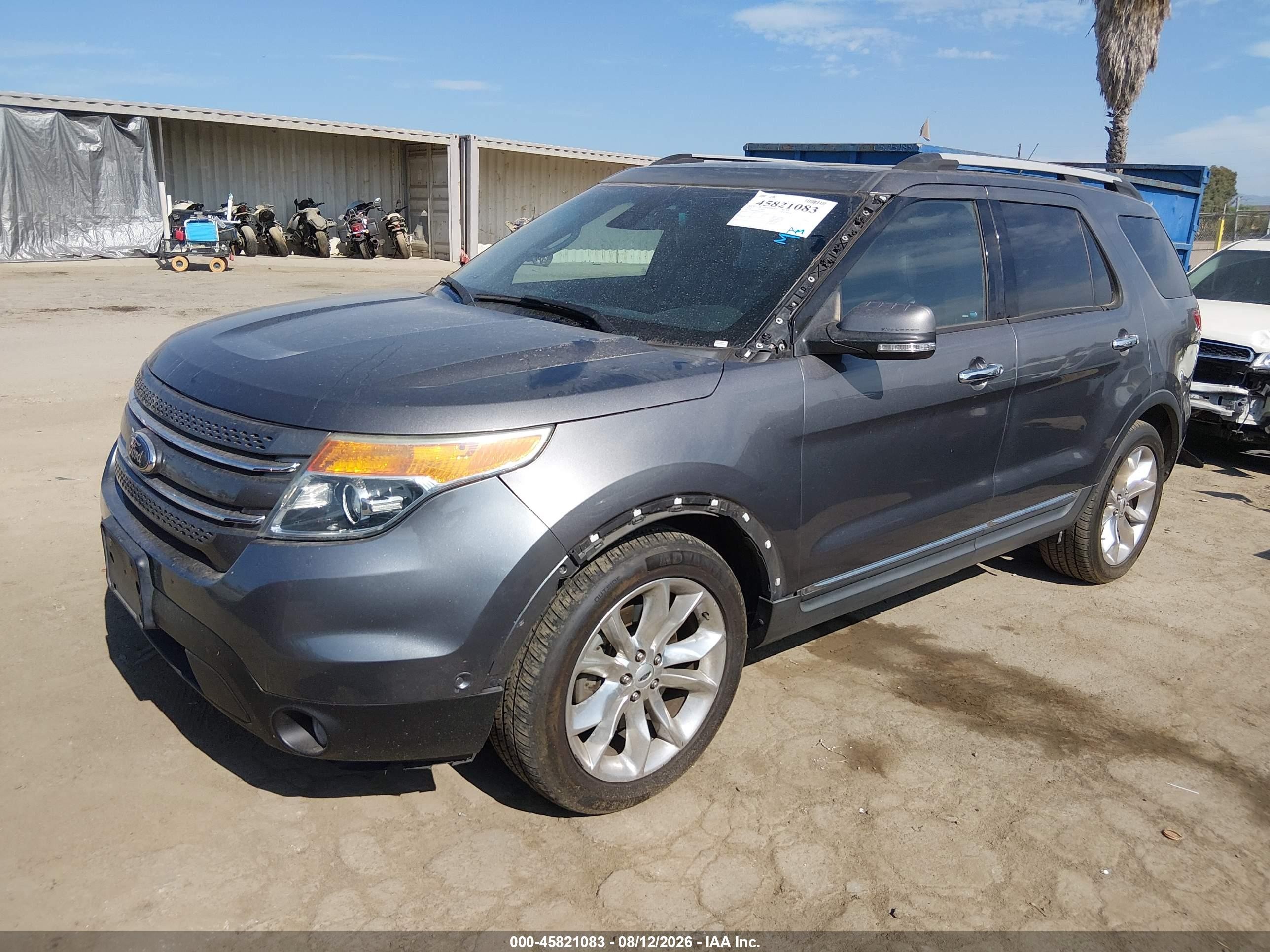 2014 Ford Explorer Limited Gray vin: 1FM5K7F87EGC51971