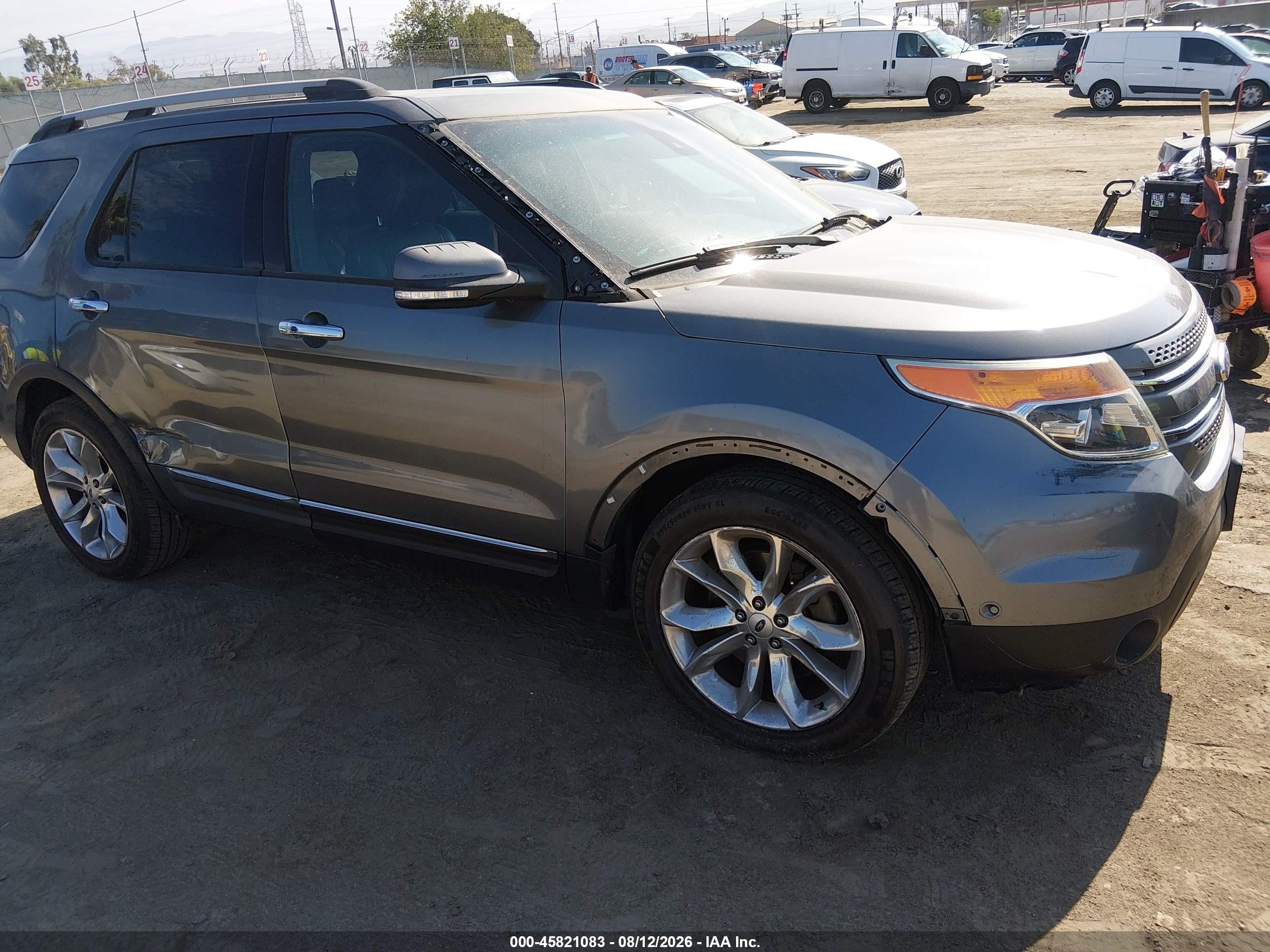 2014 Ford Explorer Limited Gray vin: 1FM5K7F87EGC51971