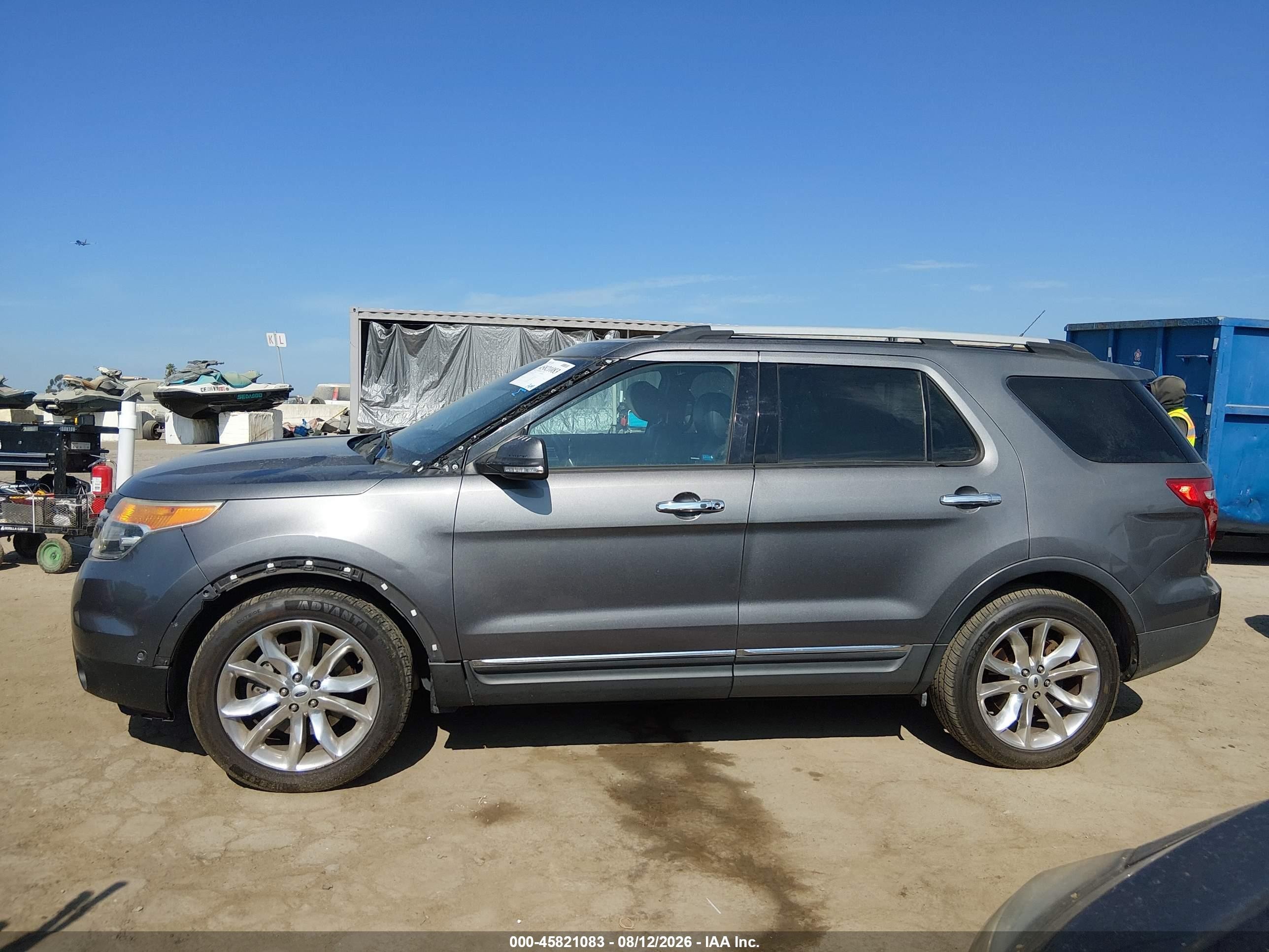 2014 Ford Explorer Limited Gray vin: 1FM5K7F87EGC51971