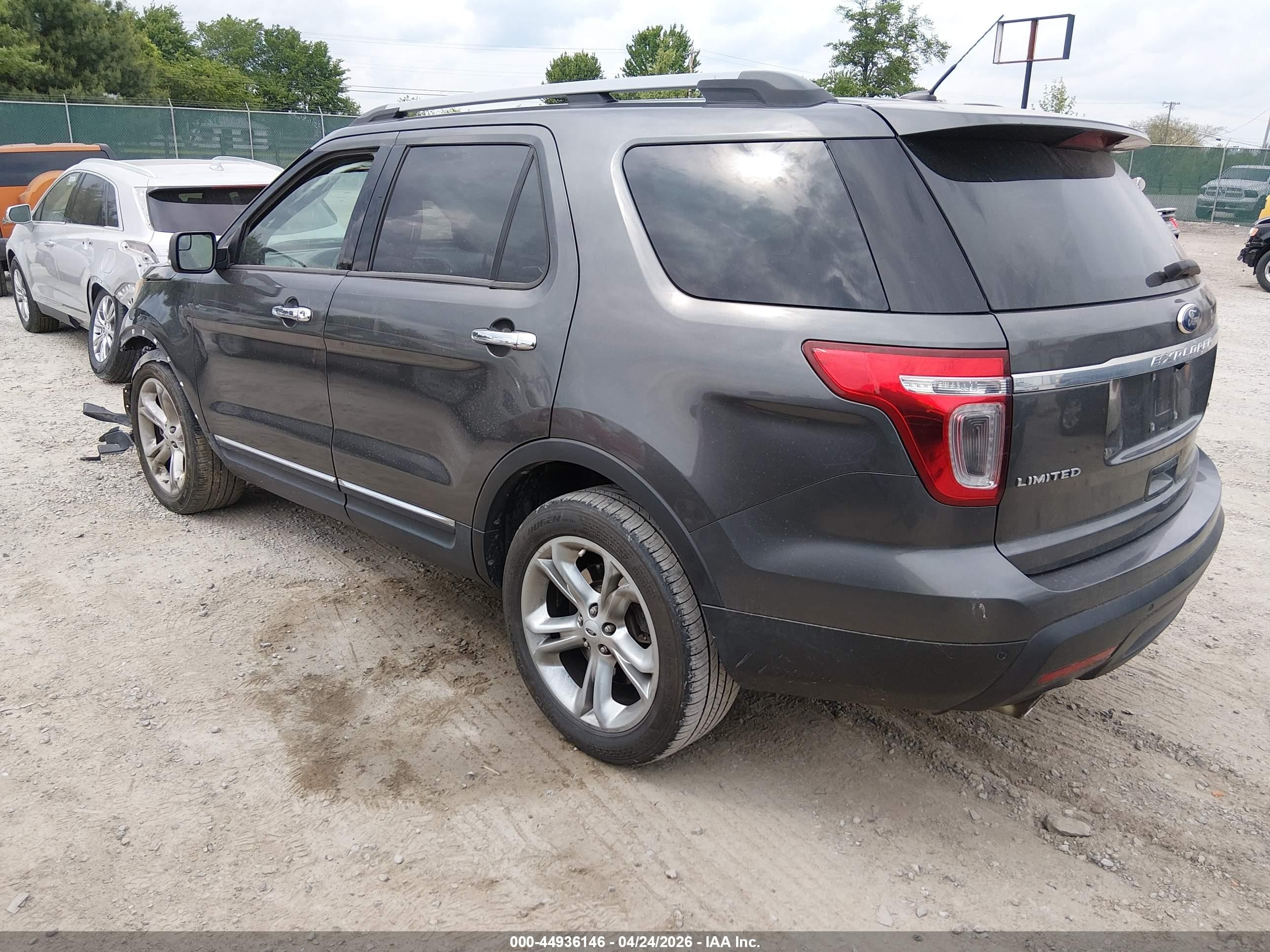 2015 Ford Explorer Limited Gray vin: 1FM5K7F87FGA10218