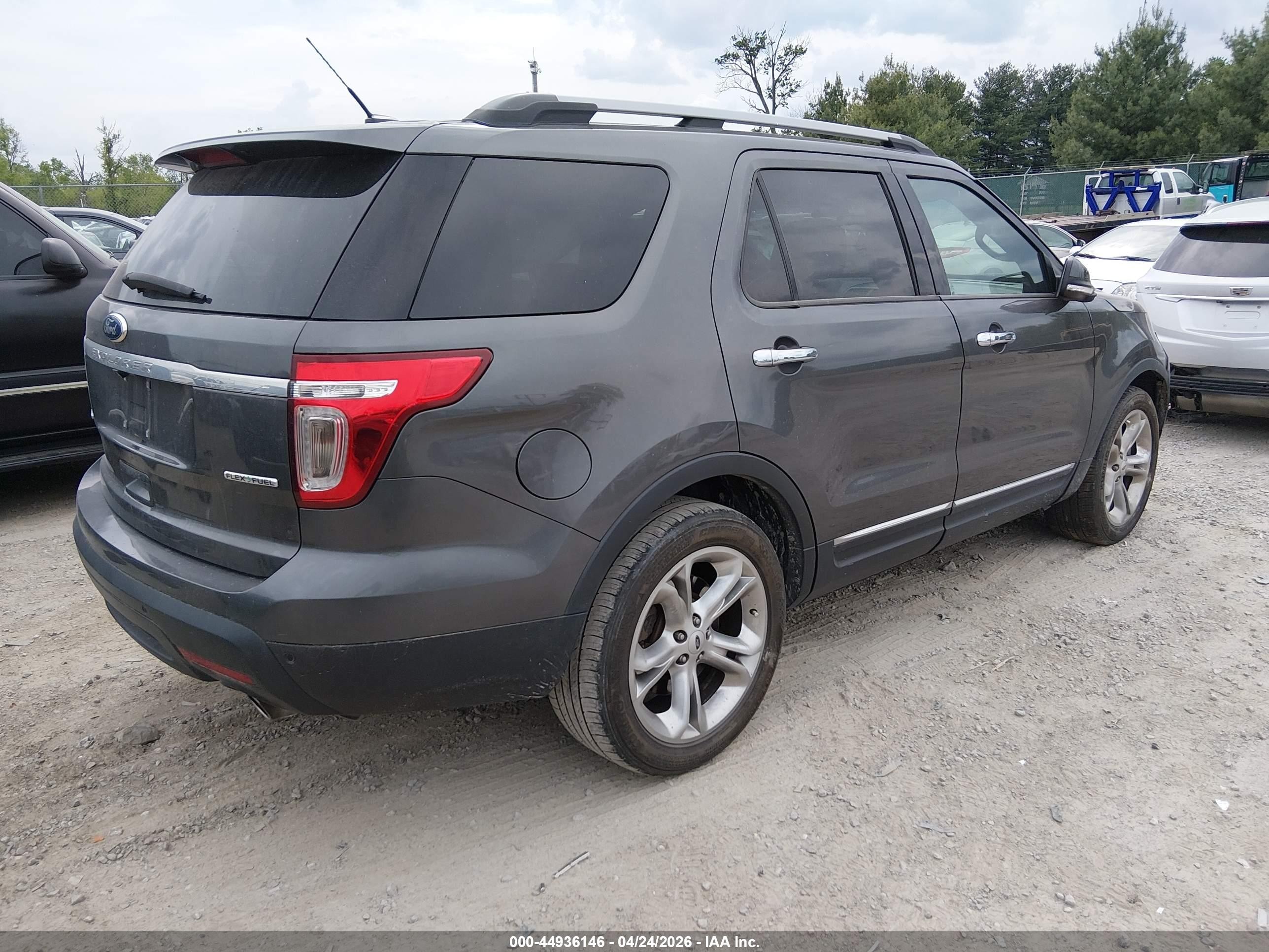 2015 Ford Explorer Limited Gray vin: 1FM5K7F87FGA10218