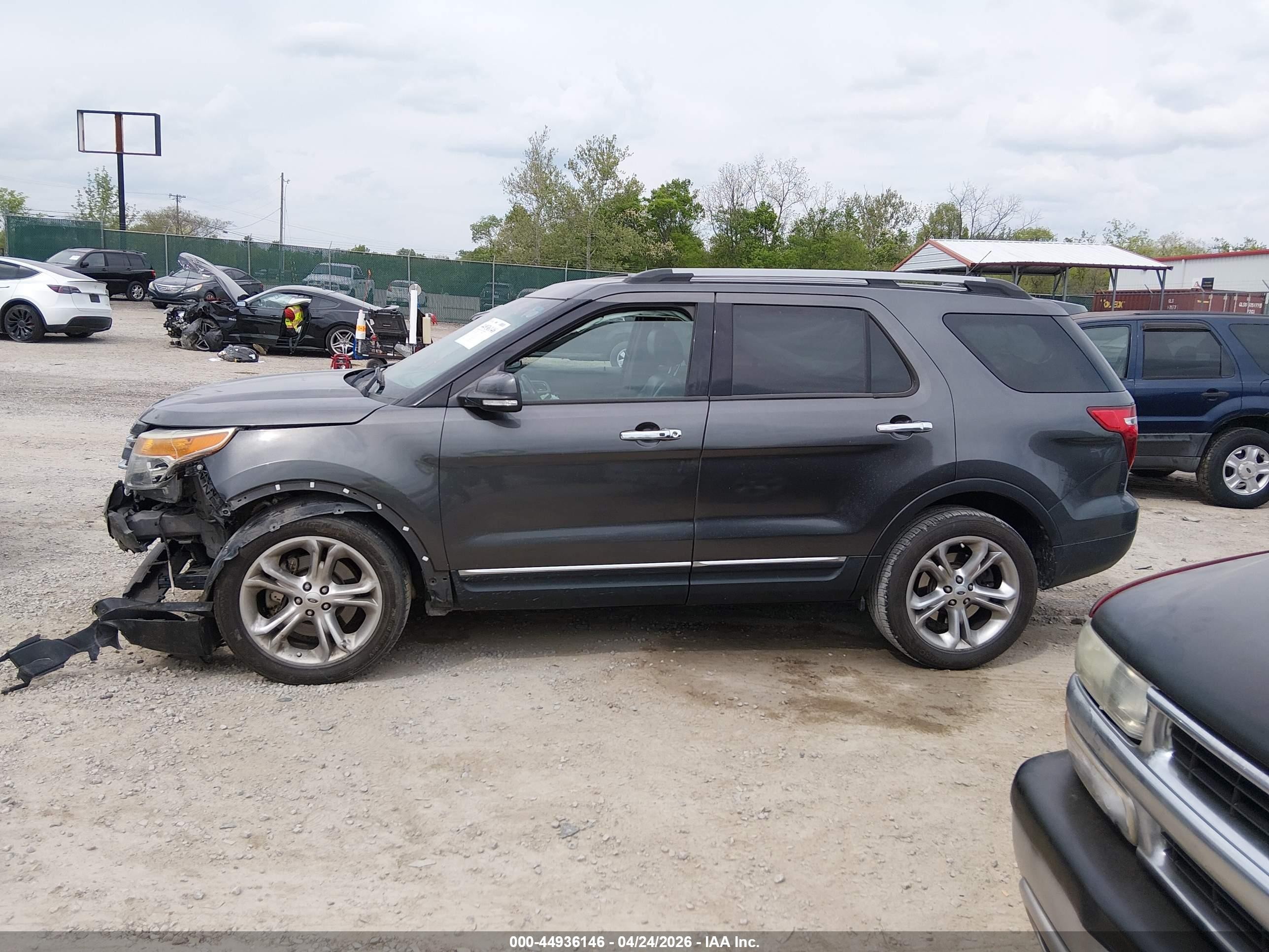 2015 Ford Explorer Limited Gray vin: 1FM5K7F87FGA10218