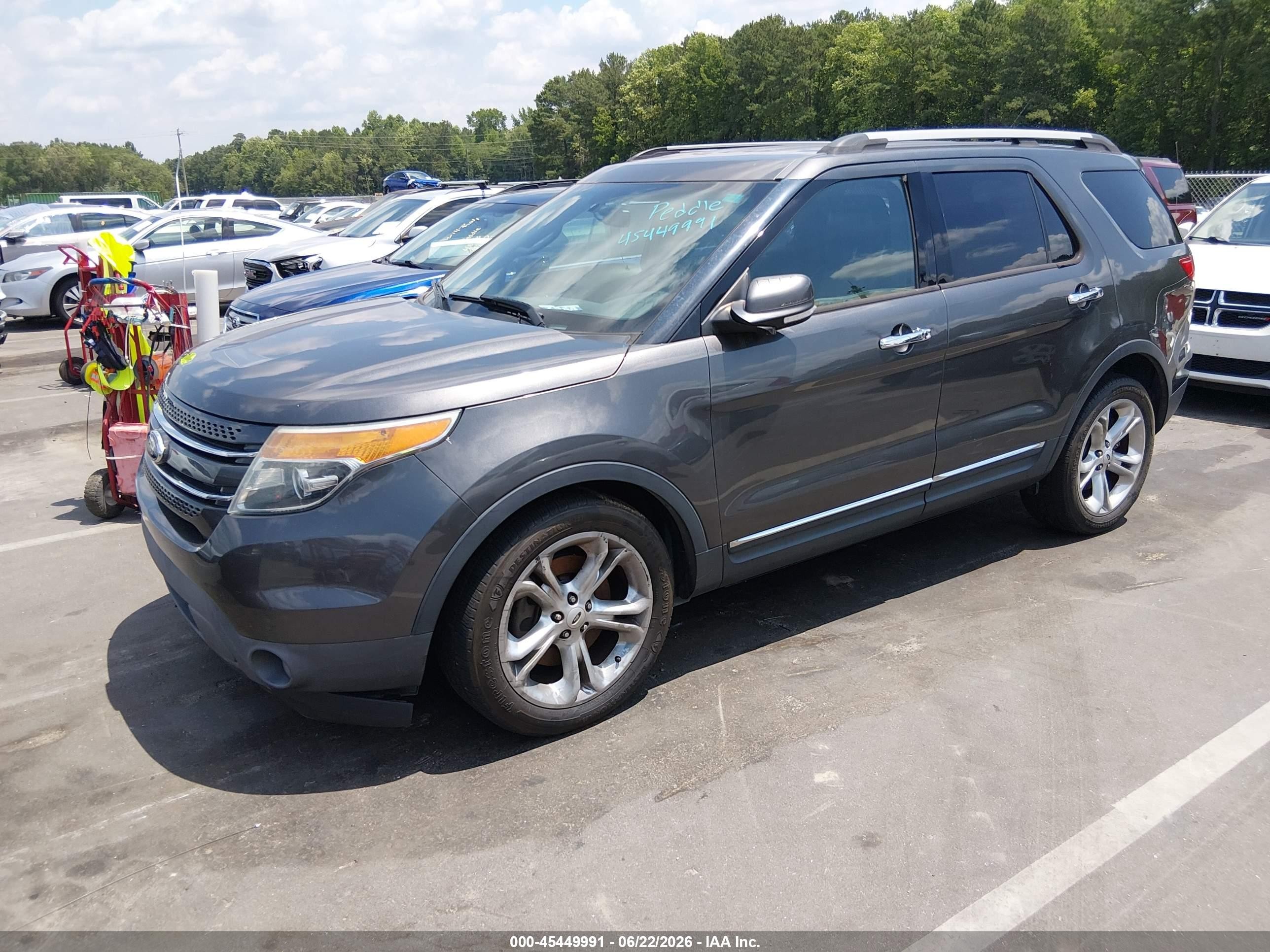 2015 Ford Explorer Limited Gray vin: 1FM5K7F87FGA10350