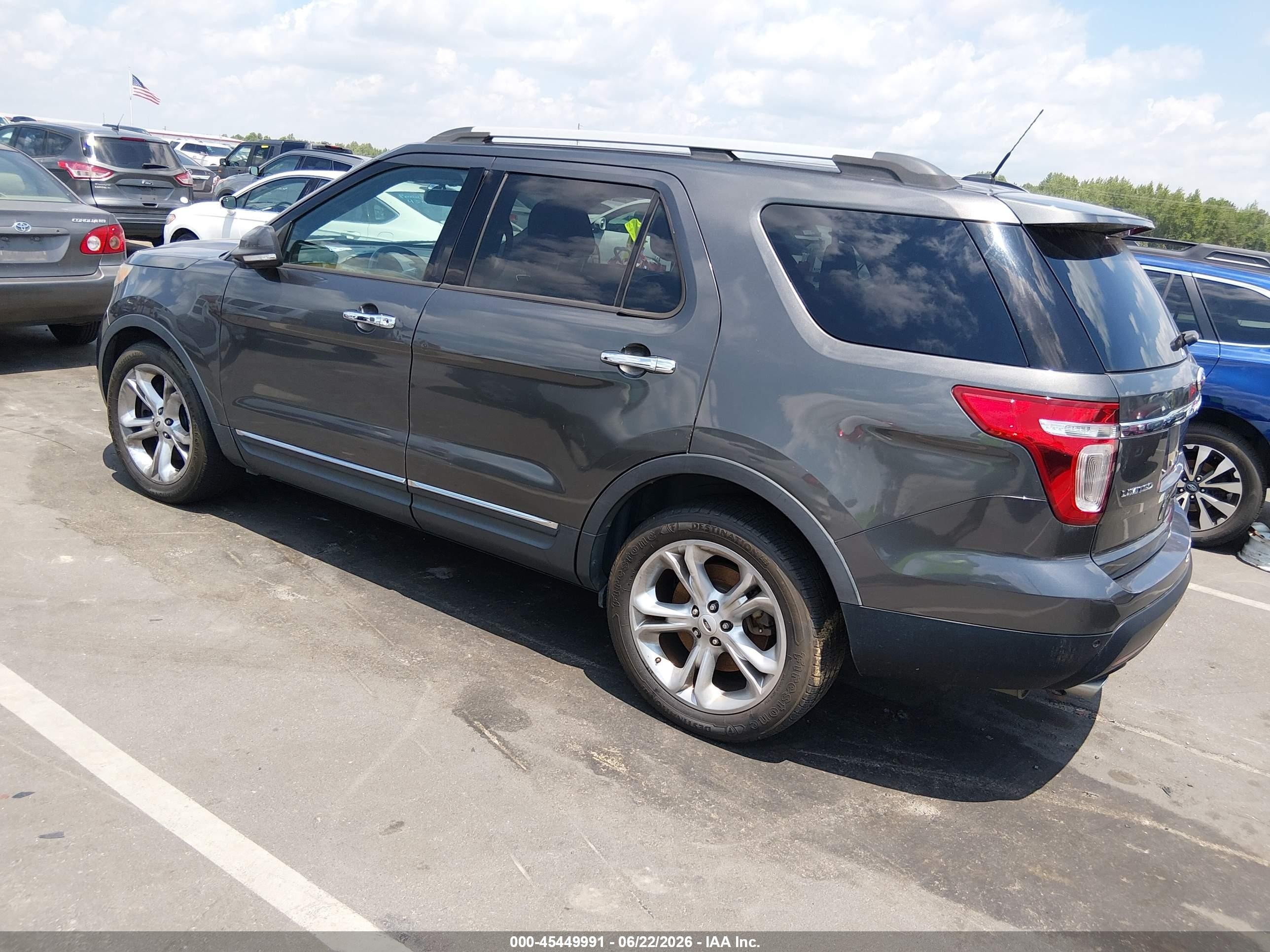 2015 Ford Explorer Limited Gray vin: 1FM5K7F87FGA10350