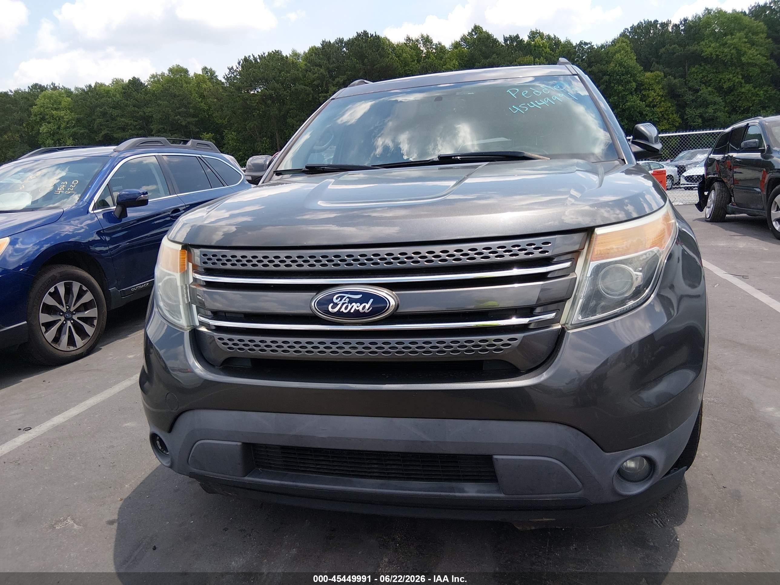 2015 Ford Explorer Limited Gray vin: 1FM5K7F87FGA10350