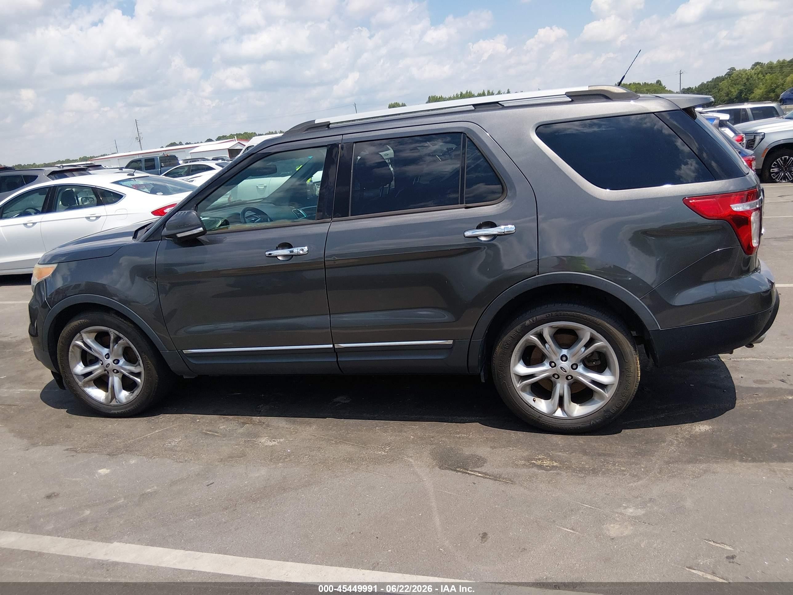 2015 Ford Explorer Limited Gray vin: 1FM5K7F87FGA10350