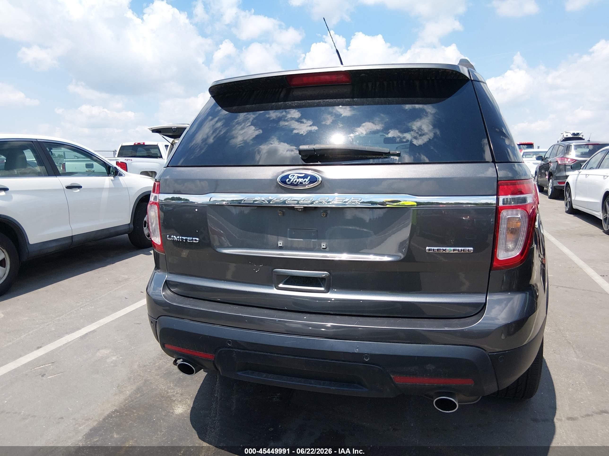 2015 Ford Explorer Limited Gray vin: 1FM5K7F87FGA10350