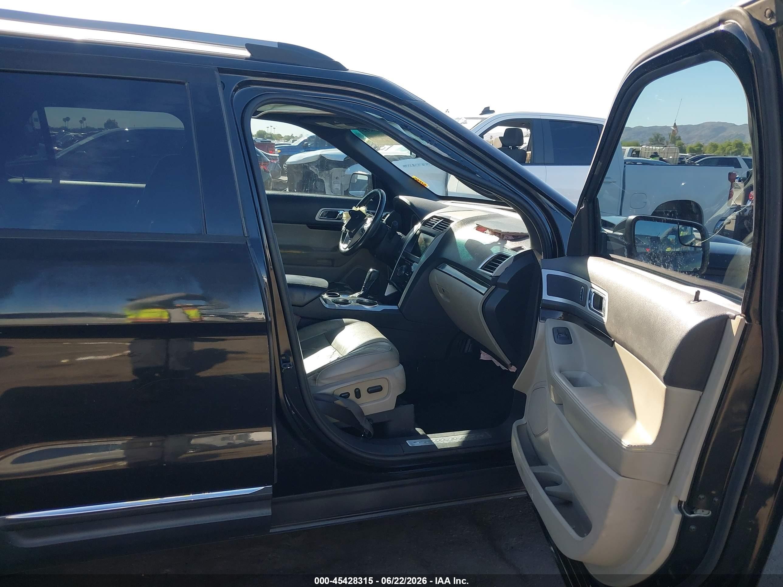 2015 Ford Explorer Limited Black vin: 1FM5K7F87FGB25451