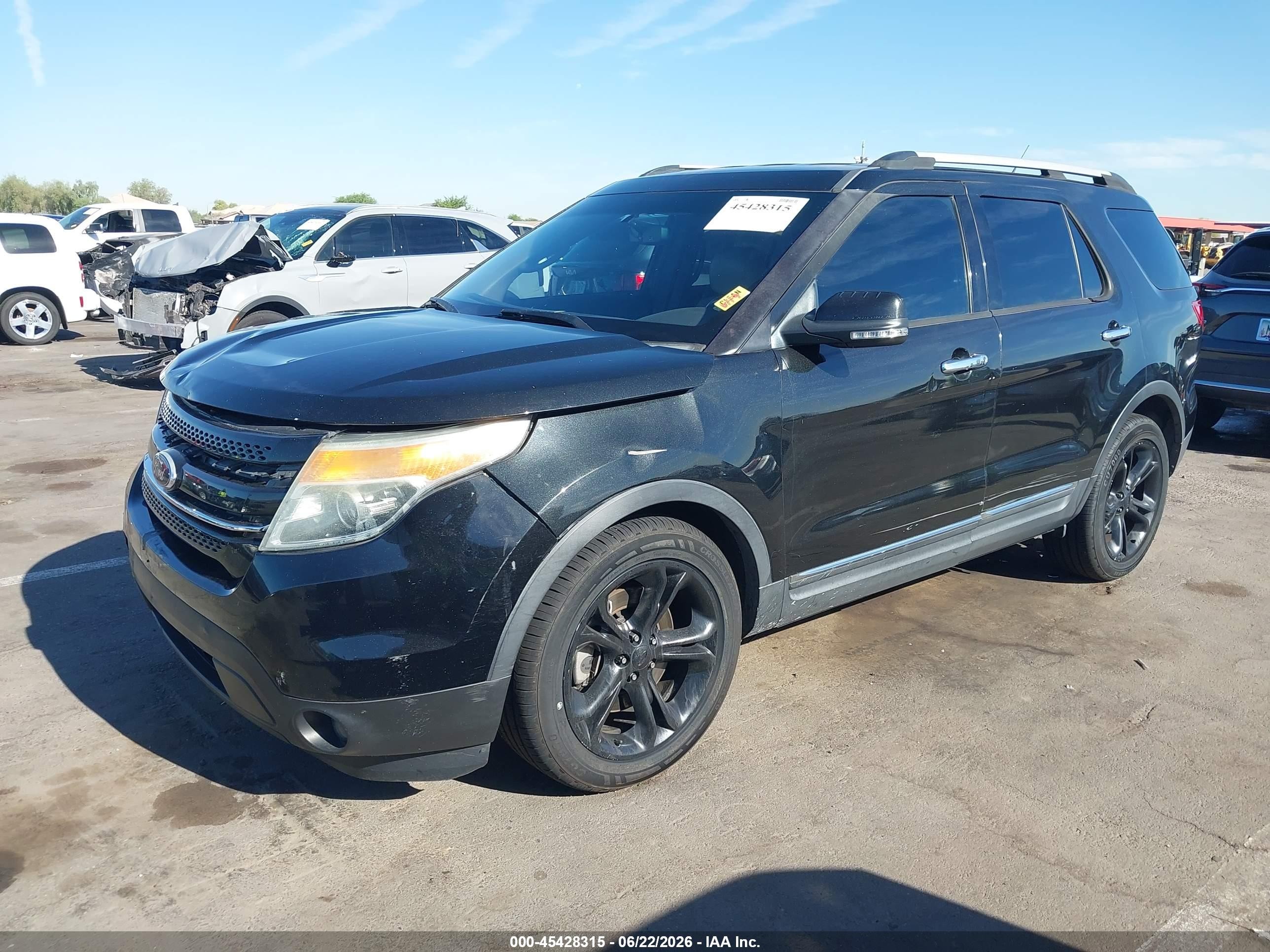 2015 Ford Explorer Limited Black vin: 1FM5K7F87FGB25451