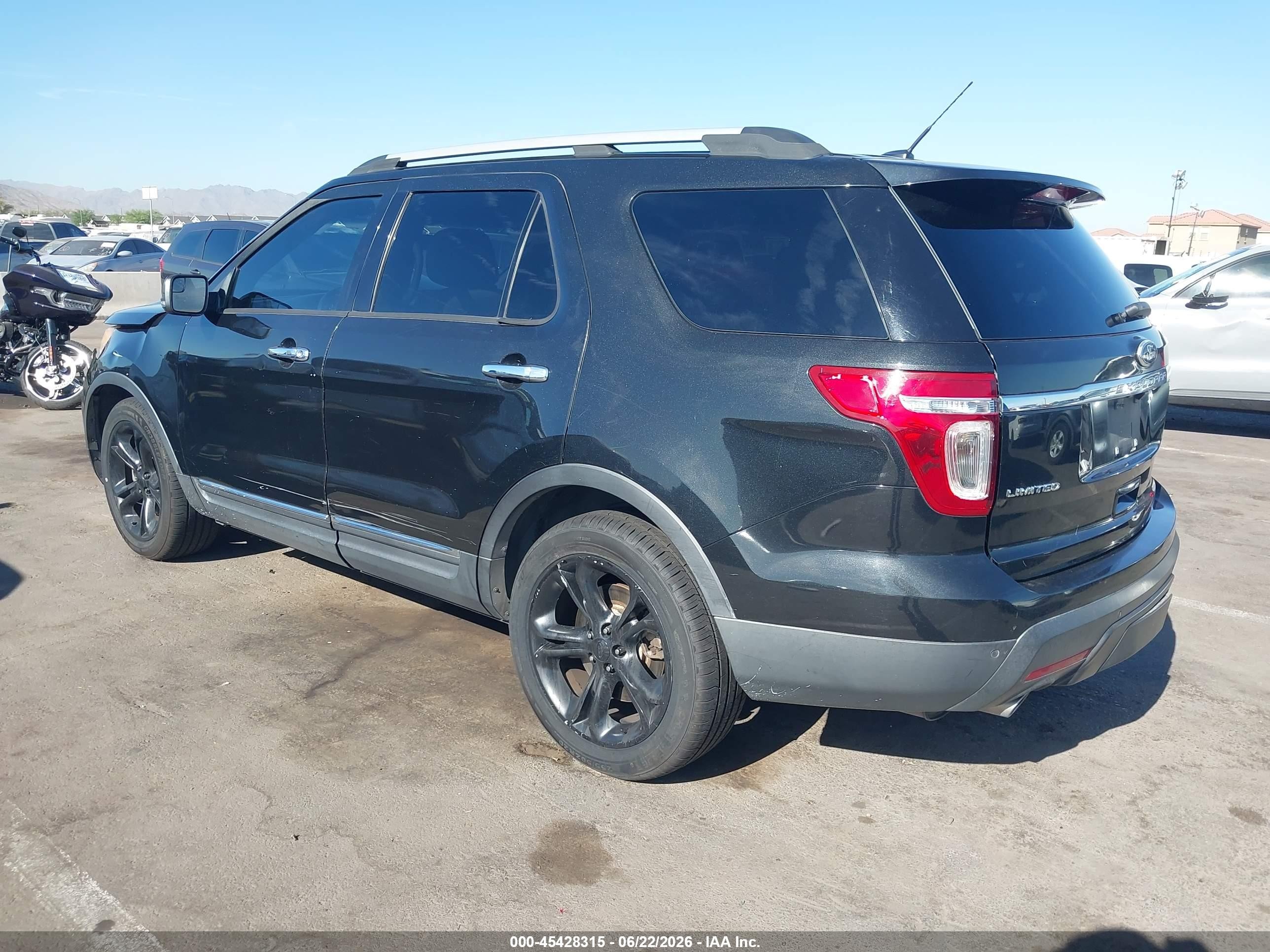 2015 Ford Explorer Limited Black vin: 1FM5K7F87FGB25451