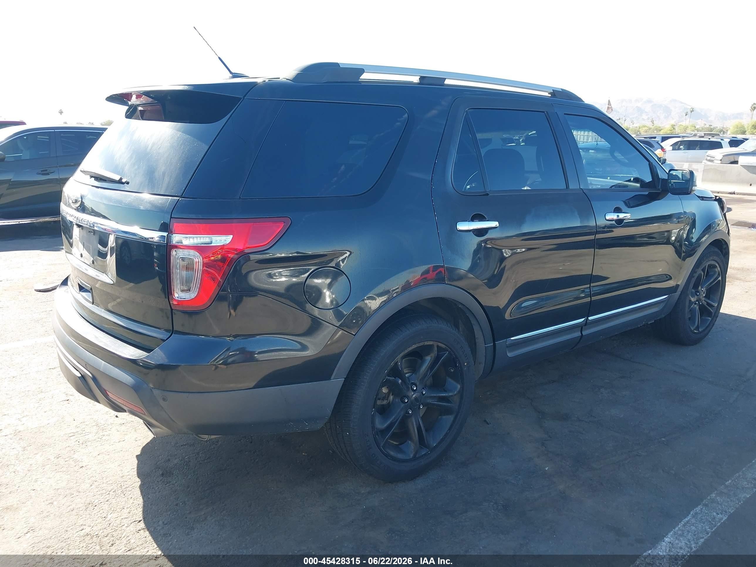 2015 Ford Explorer Limited Black vin: 1FM5K7F87FGB25451