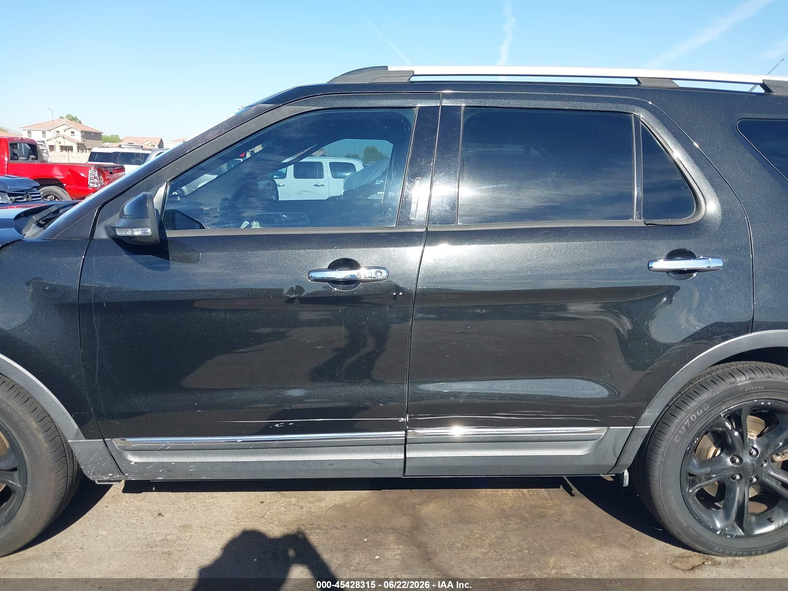 2015 Ford Explorer Limited Black vin: 1FM5K7F87FGB25451