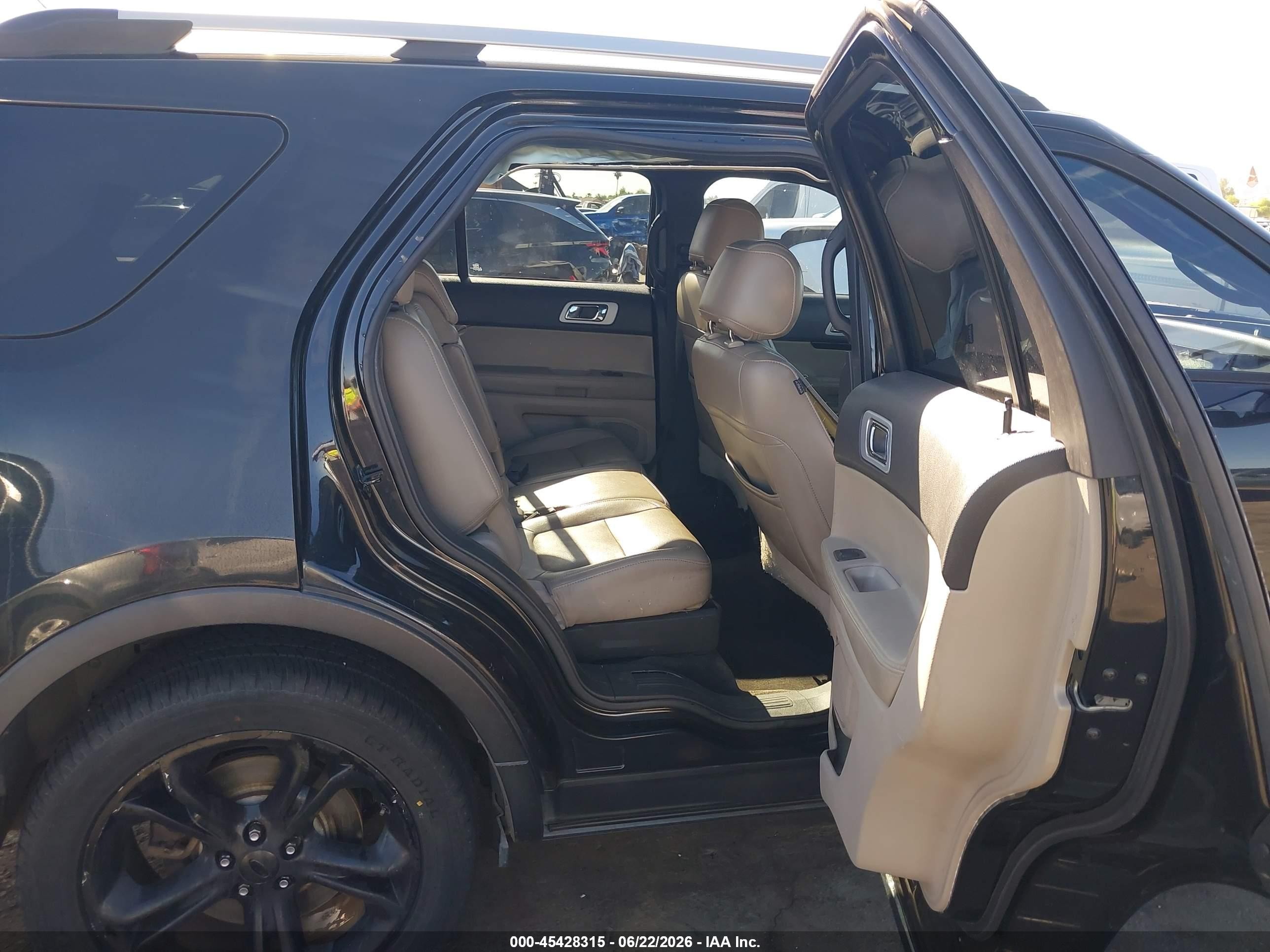 2015 Ford Explorer Limited Black vin: 1FM5K7F87FGB25451