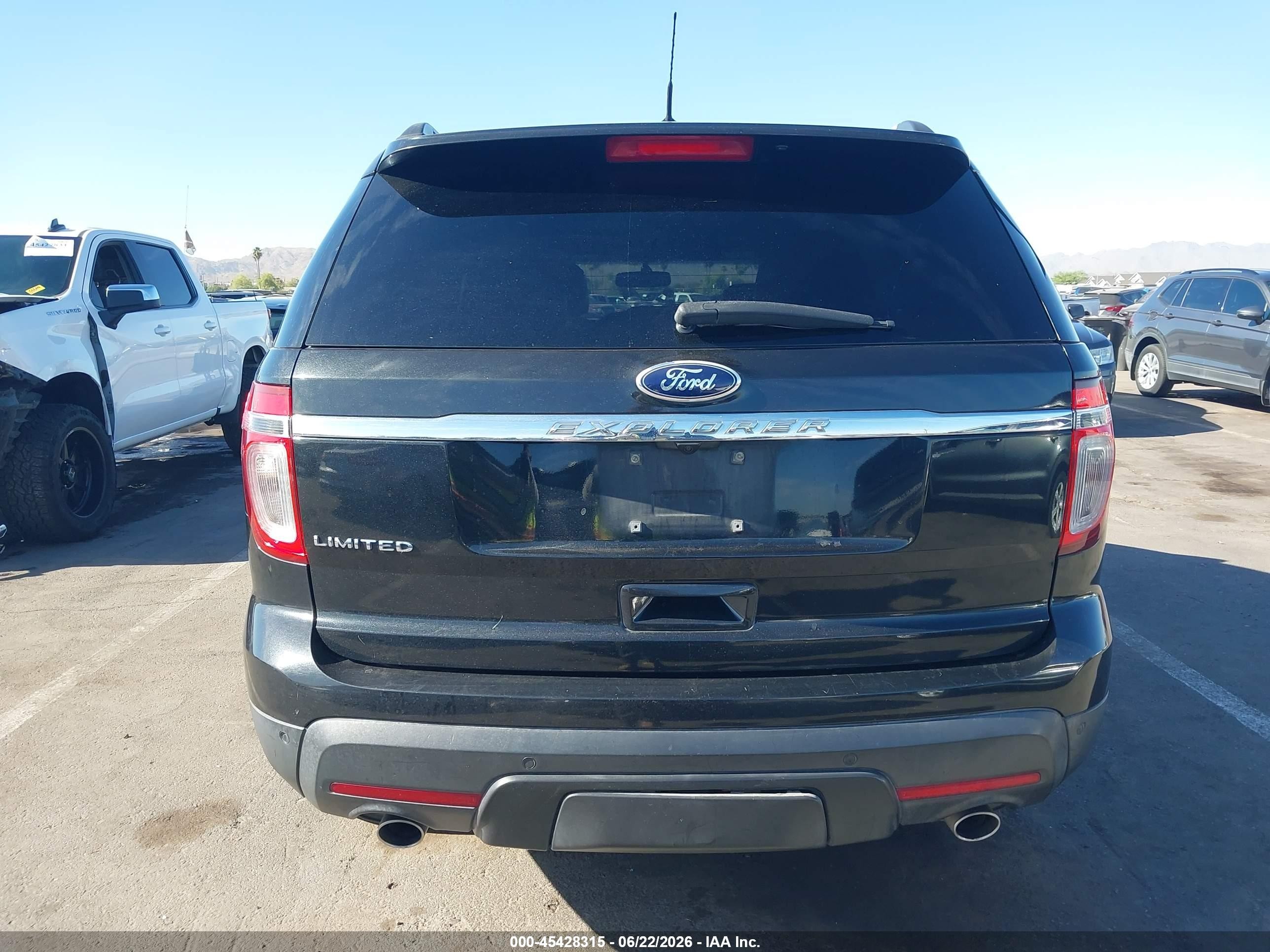 2015 Ford Explorer Limited Black vin: 1FM5K7F87FGB25451